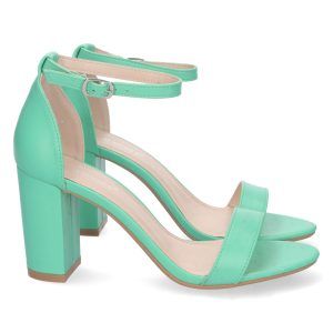 Sandalias de tacón mujer color Menta
