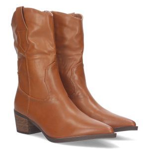 Botín campero liso polipiel color Camel