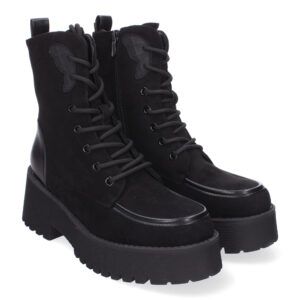 Botines de antelina con plataforma