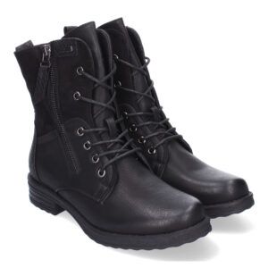 Botines combinados con caña de antelina y bajo de polipiel