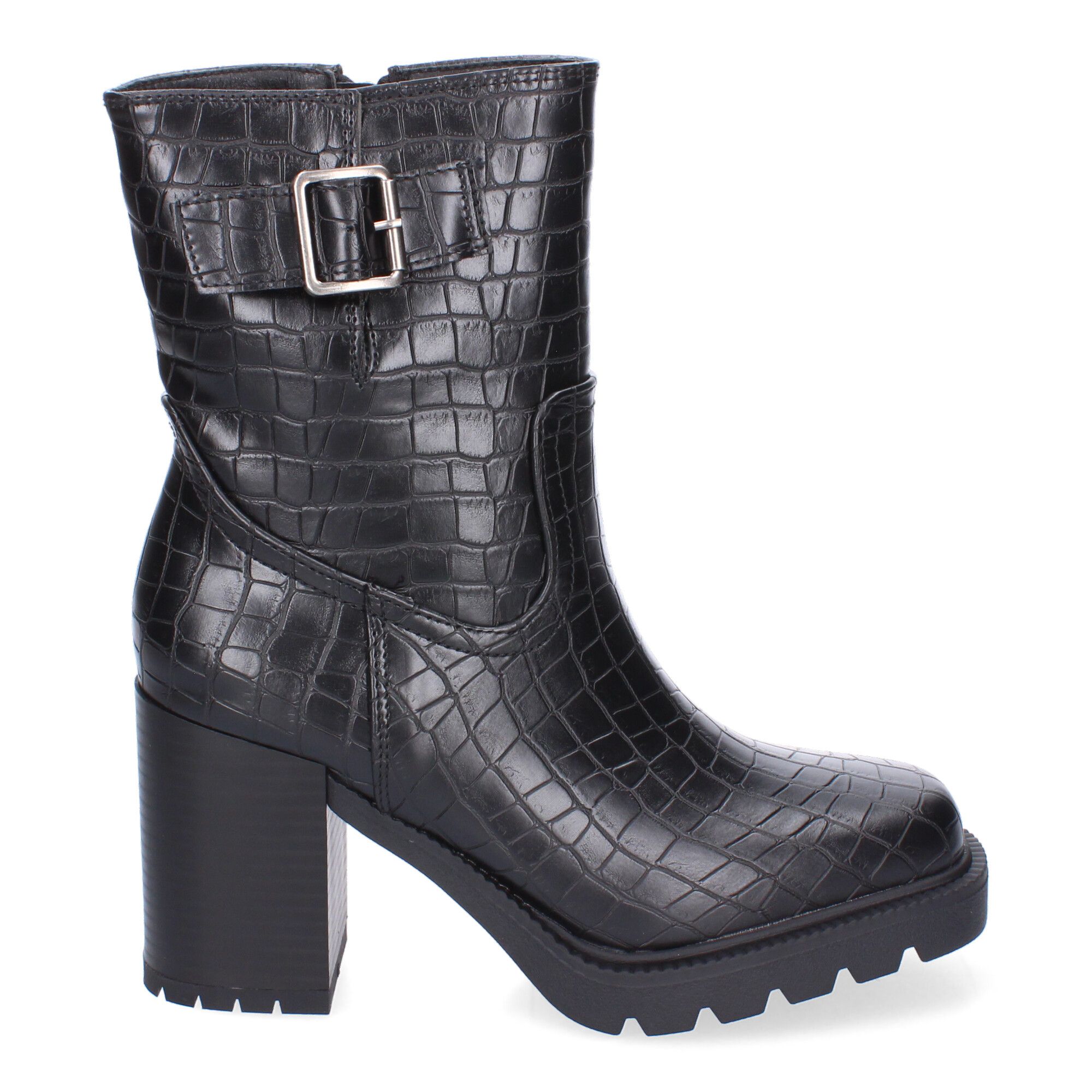 Botines de material grabado Negras - Imagen 2