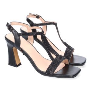 Sandalias de Tacón para Mujer, Diseño de Tiras Elegantes, Comodas