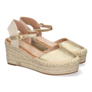 Sandalia de Cuña de Yute para Mujer, Comodas y Elegantes con Detalles Trenzados