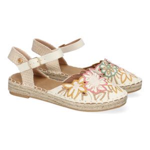 Sandalias de Mujer, Diseño Floral, Detalles Bordados, Cómodas y Elegantes