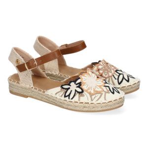 Sandalias de Mujer, Diseño Floral, Detalles Bordados, Comodas y Elegantes