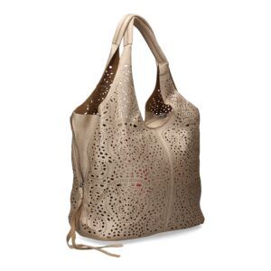 Bolsos de hombro sintético troquelado-Oro