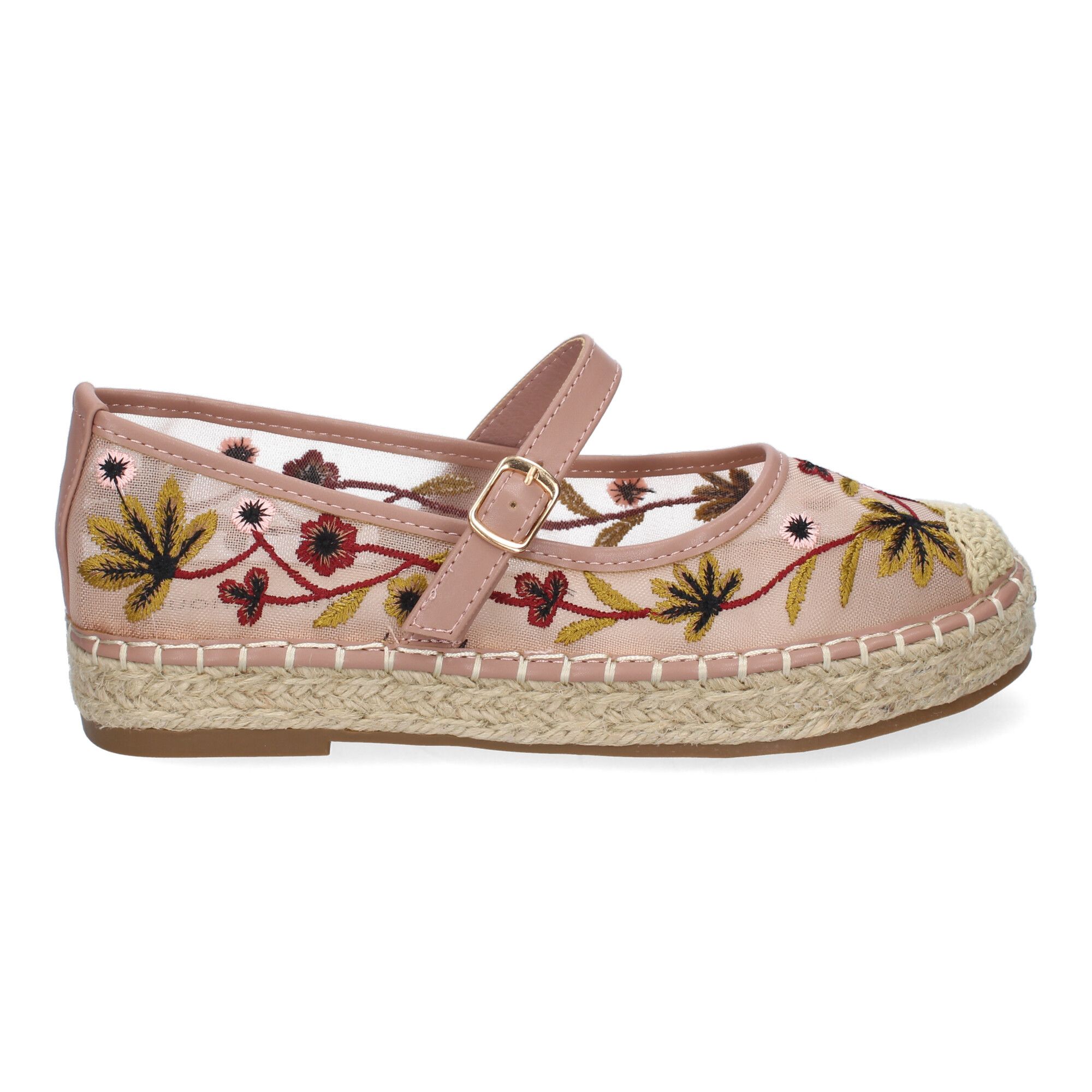 Bailarina Estilo Apargata con Yute para Mujer, Diseño Moderno Floral, Comodo y Elegante - Imagen 2