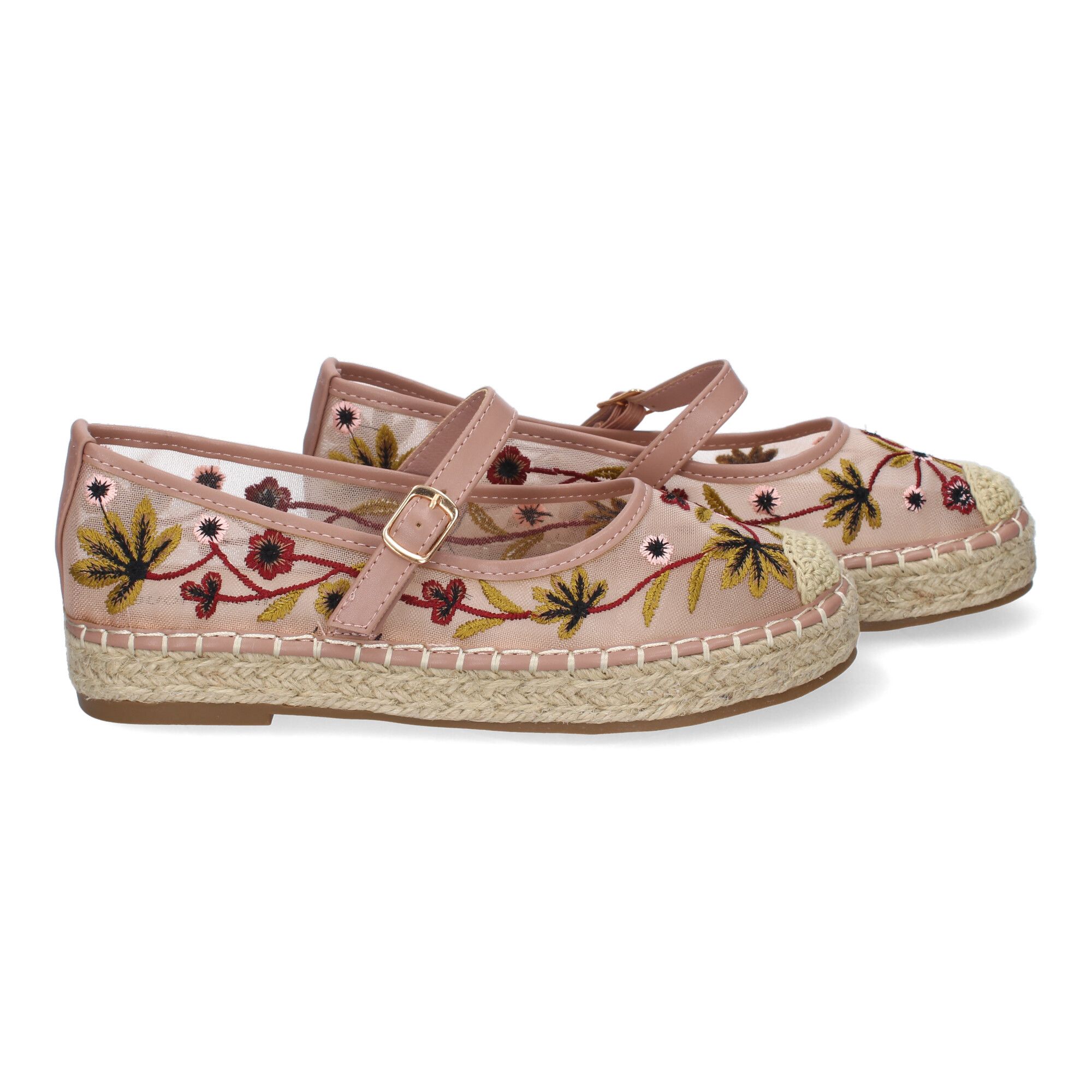 Bailarina Estilo Apargata con Yute para Mujer, Diseño Moderno Floral, Comodo y Elegante - Imagen 5