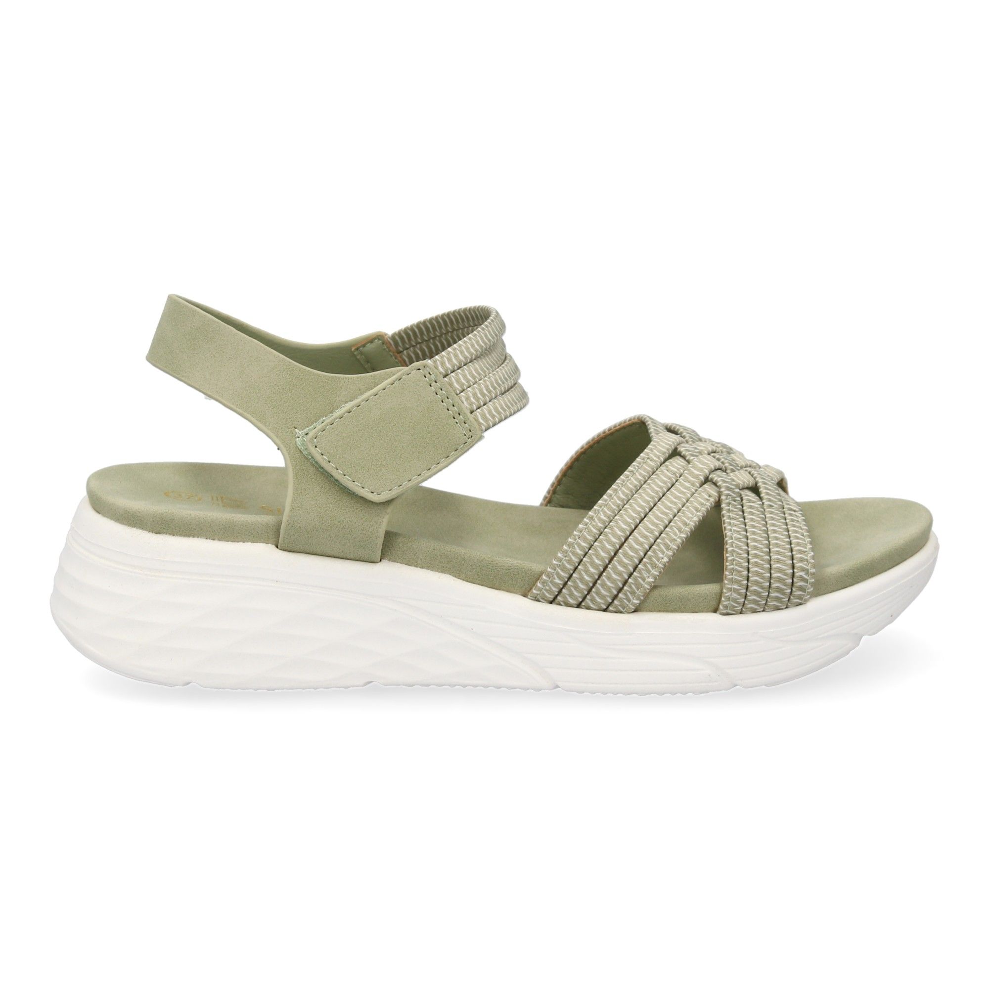 Sandalias planas de mujer, comodas y elegantes diseño moderno con tiras elasticas trenzadas - Imagen 2