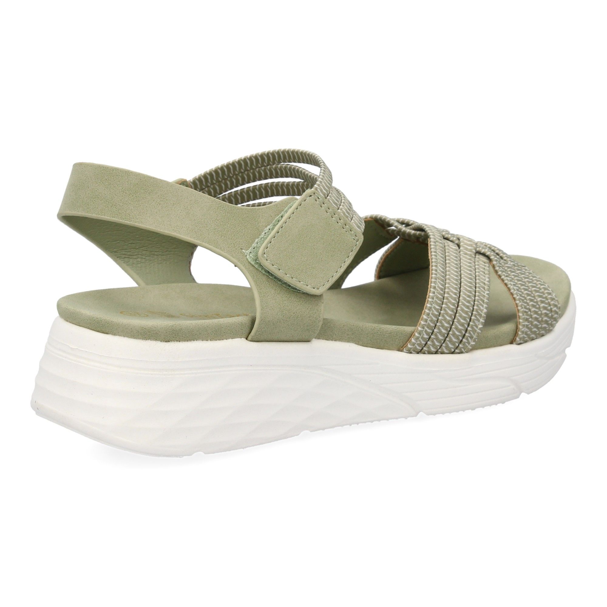 Sandalias planas de mujer, comodas y elegantes diseño moderno con tiras elasticas trenzadas - Imagen 4
