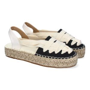 Alpargata Plana Estilo Valenciana para Mujer con Yute, Comodas y Elegantes, Diseño Moderno con Cintas