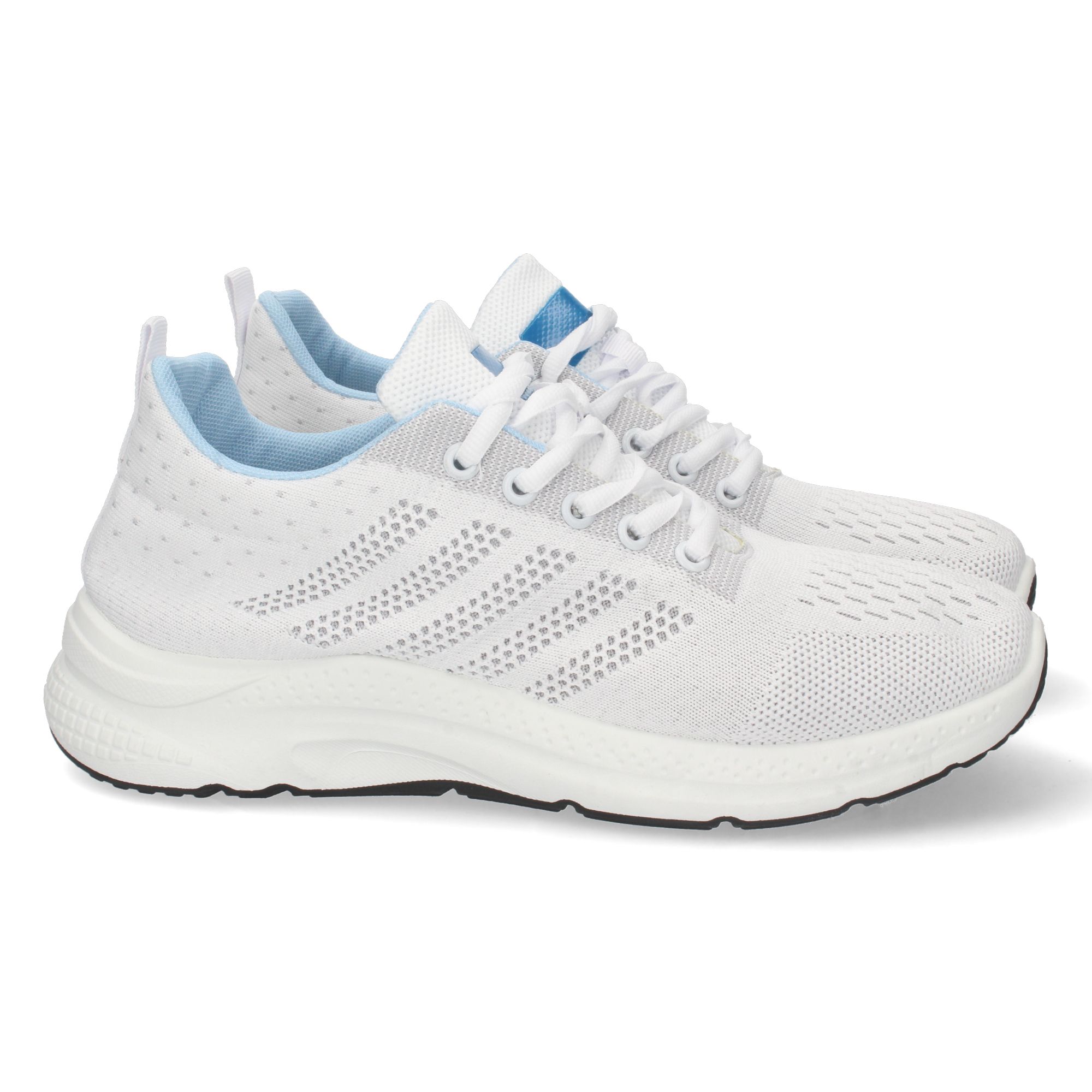 Zapatilla plana para hombre color blanco