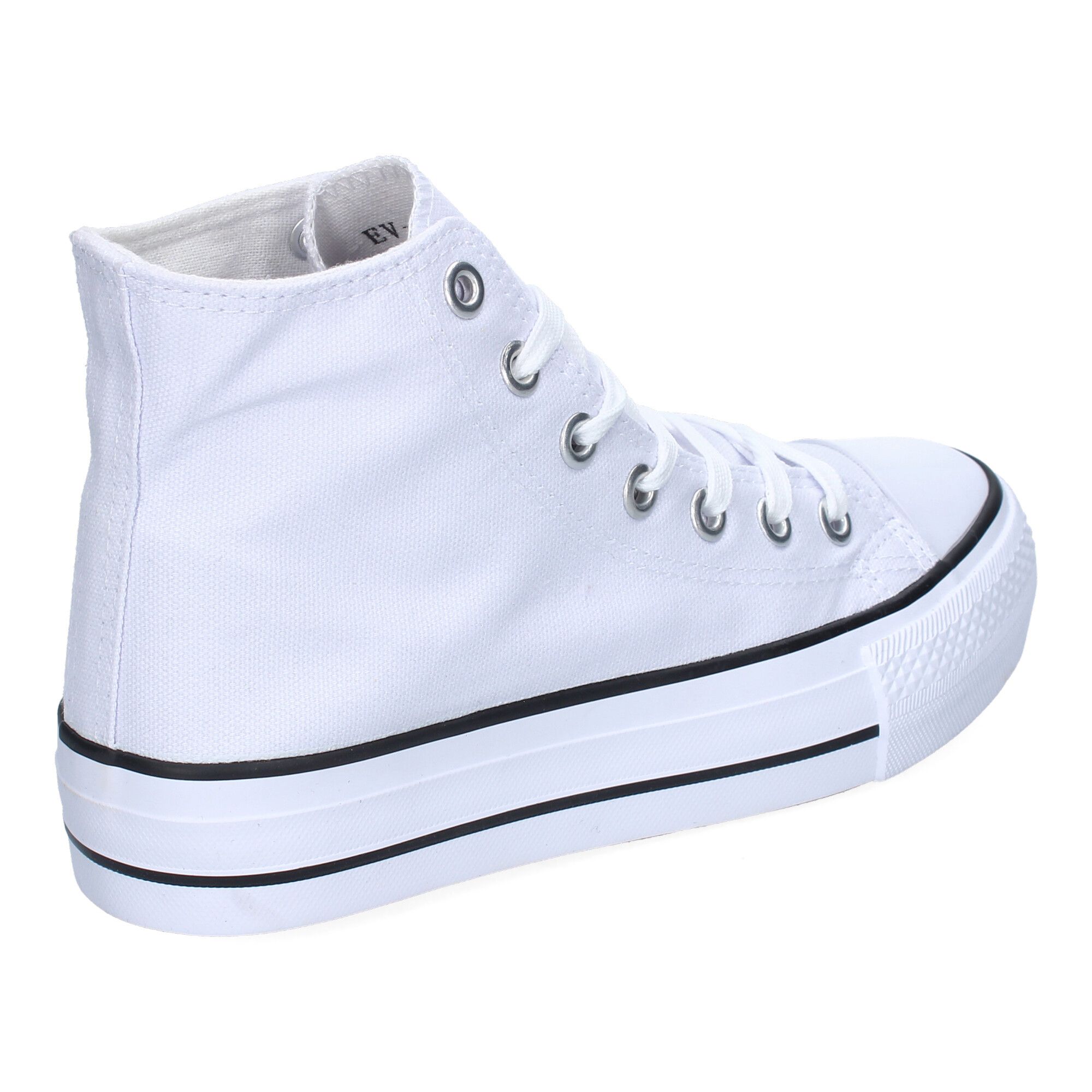 Zapatilla deportivaZapatilla Abotinada de Mujer, Comoda, con Material de Lona, Estilo Bamba - Imagen 4