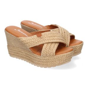 Sandalia de Cuña para Mujer, Comodas y Elegantes, Diseño Moderno con Tiras Cruzadas