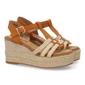 Sandalia de Cuña de Yute para Mujer, Comodas y Elegantes, Diseño Moderno