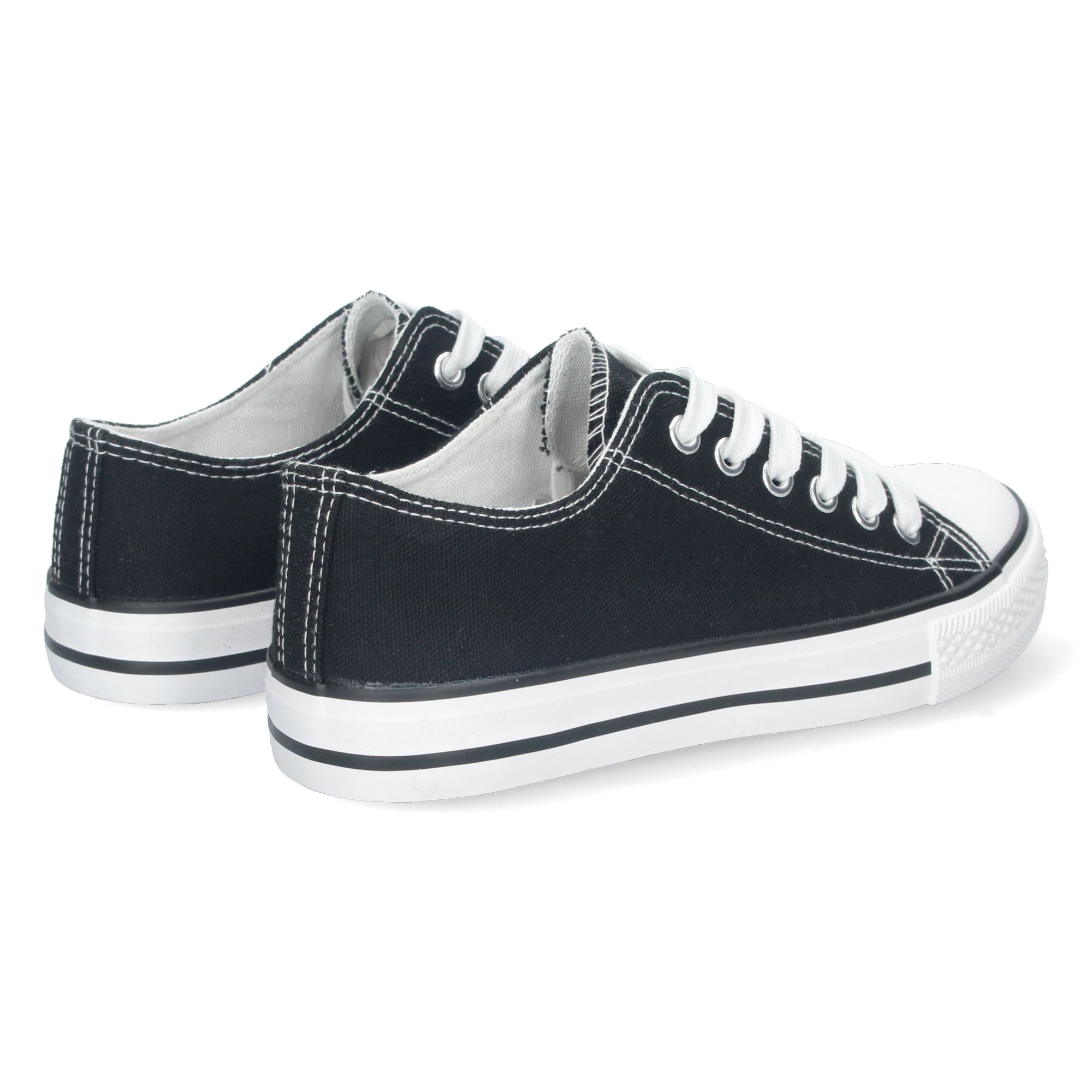 Zapatilla Plana de Lona con Cordones - Imagen 4