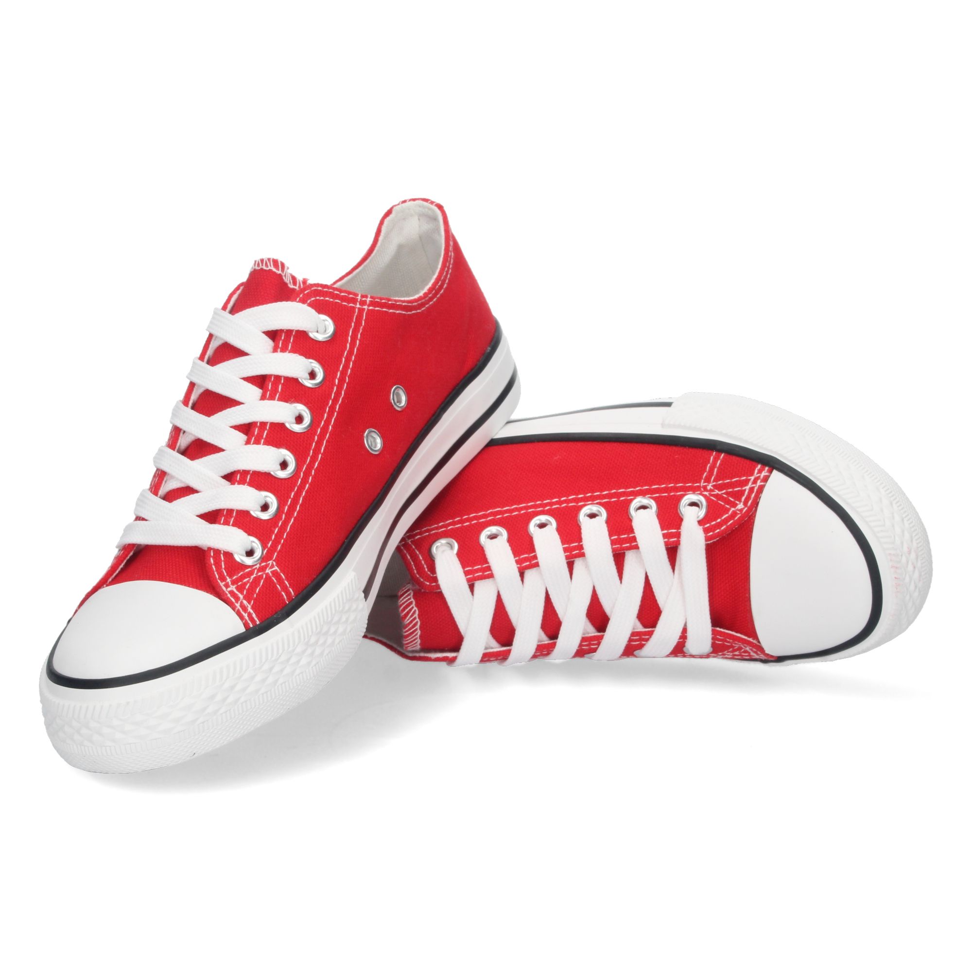Zapatilla Plana de Lona con Cordones - Imagen 5