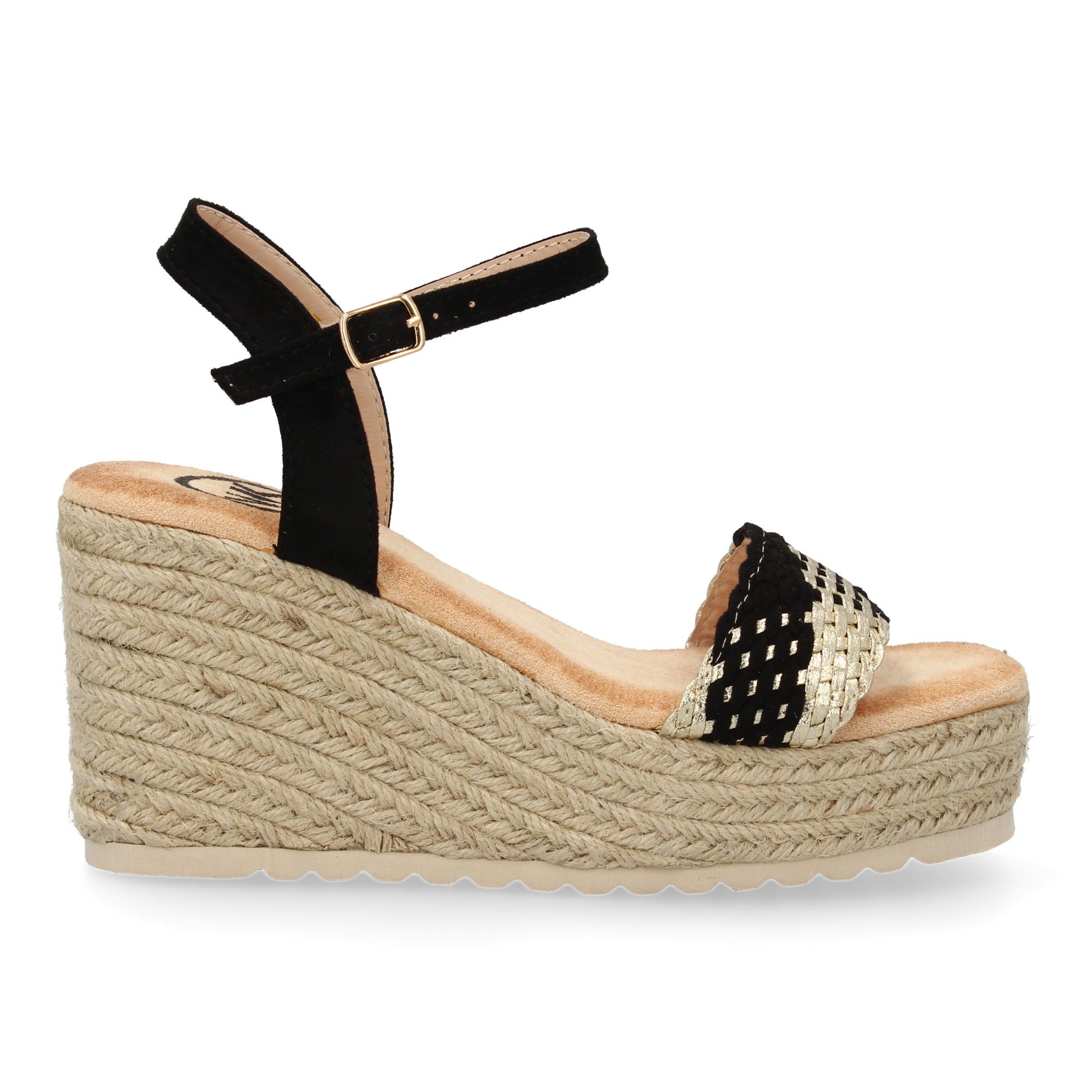 Sandalias de cuña de yute para mujer, comodas y elegantes, diseño moderno. - Imagen 2