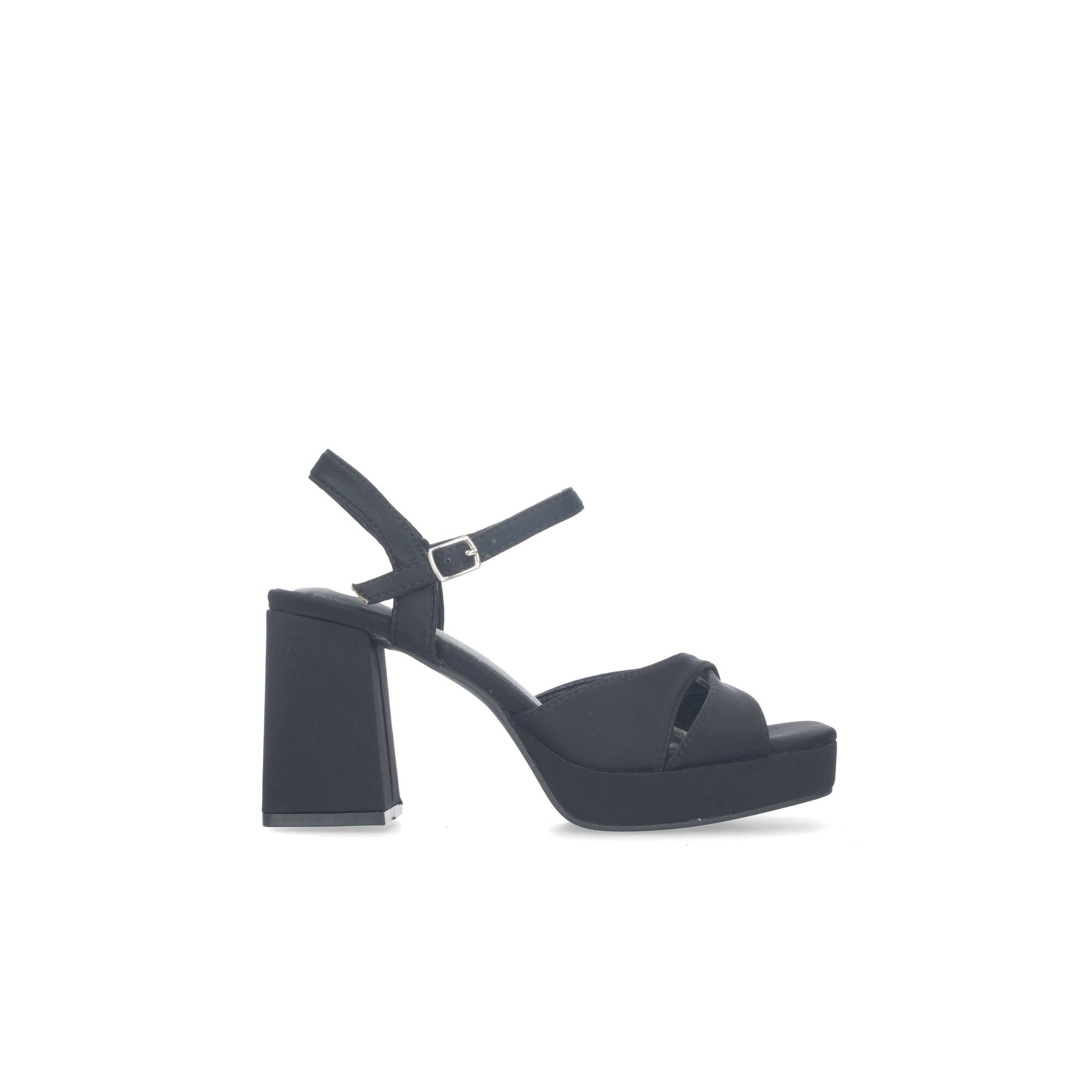 Sandalias tacón mujer Negras - Imagen 3