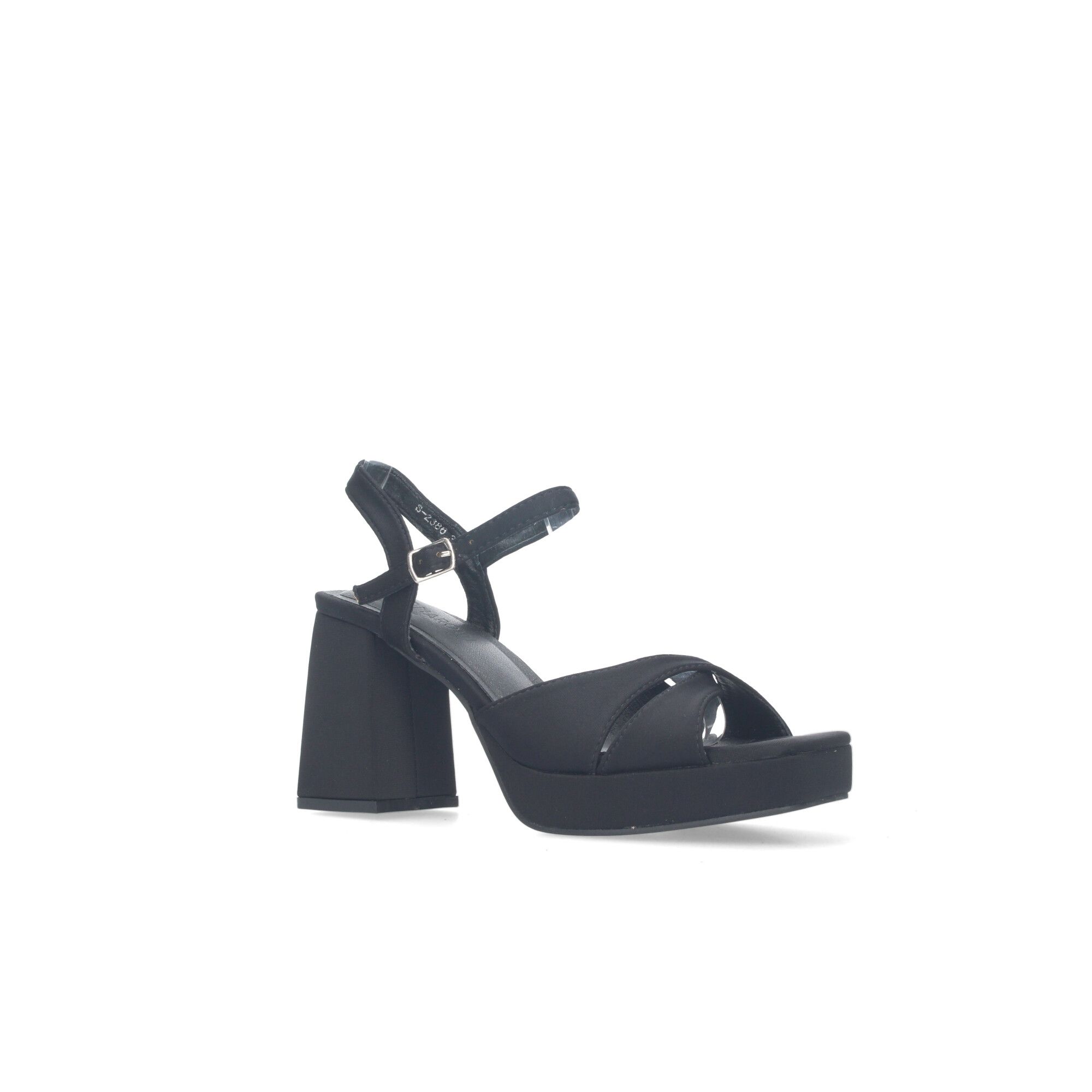 Sandalias tacón mujer Negras - Imagen 4