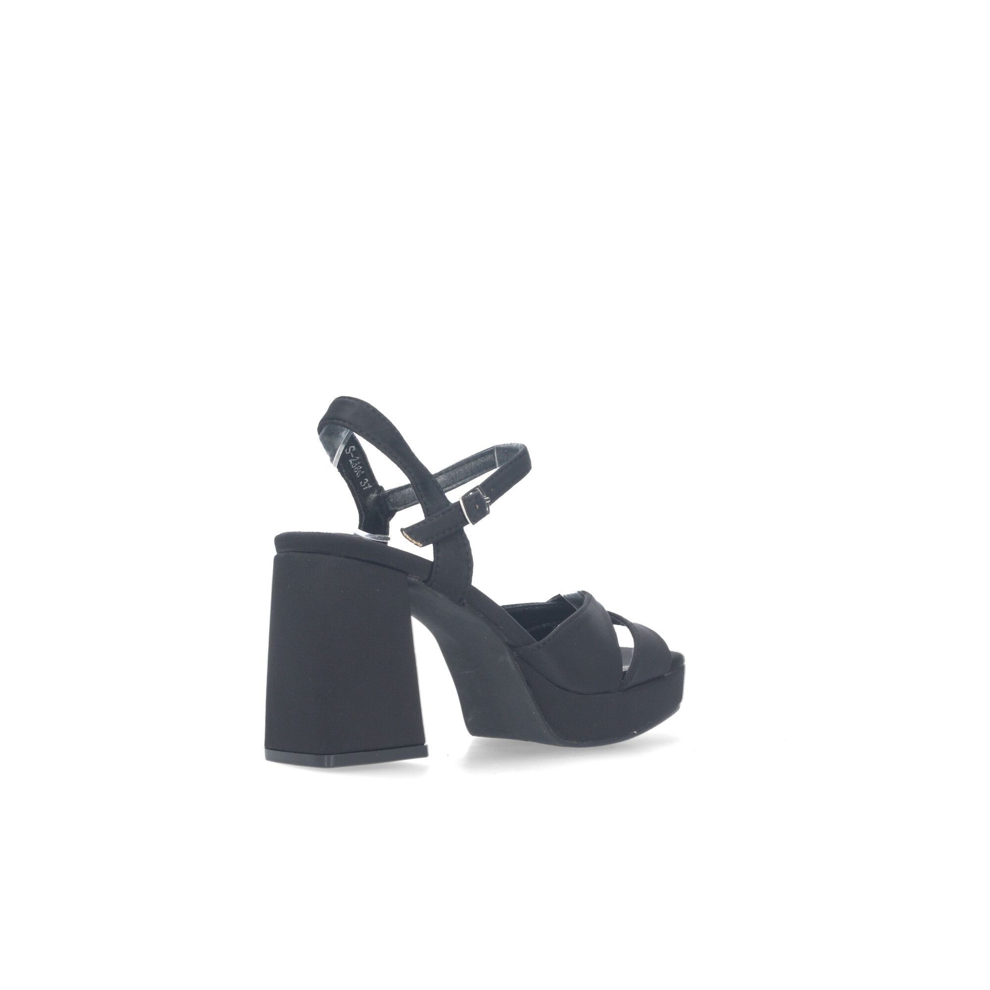 Sandalias tacón mujer Negras - Imagen 5