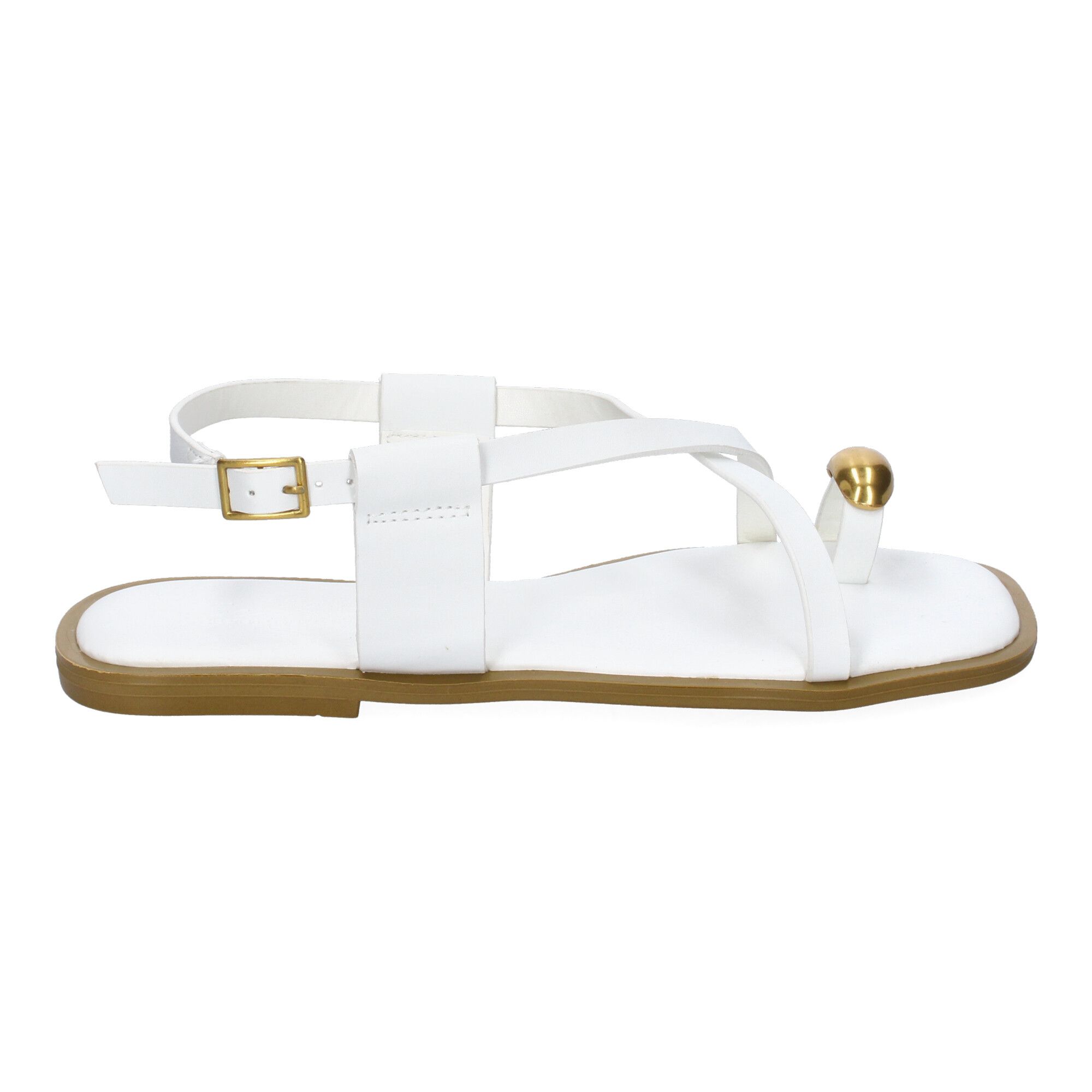 Sandalias Planas de Mujer, Diseño Comodo y Elegante con Cierre de Hebilla Ajustable - Imagen 2