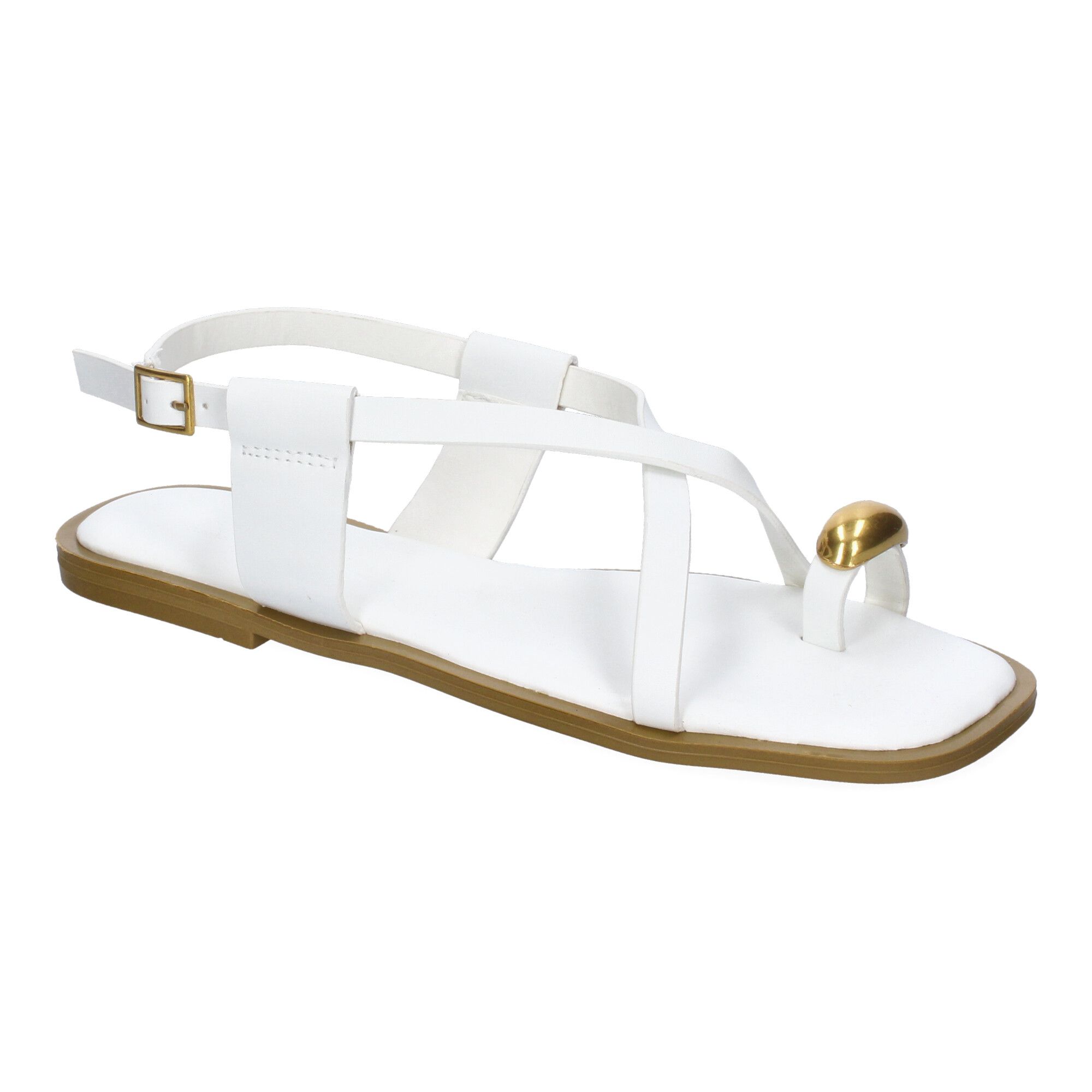 Sandalias Planas de Mujer, Diseño Comodo y Elegante con Cierre de Hebilla Ajustable - Imagen 3