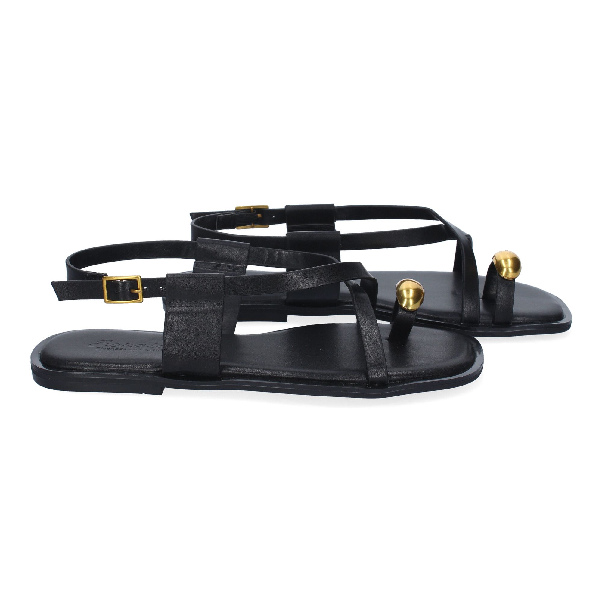 Sandalias Planas de Mujer, Diseño Comodo y Elegante con Cierre de Hebilla Ajustable - Imagen 5