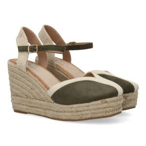 Sandalia de Mujer, Estilo Valenciana de Yute, Diseño Moderno con Punta Fina