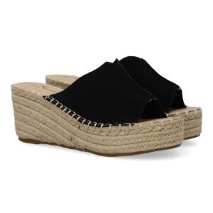 Alpargata de mujer de yute tipo zueco, comodas y elegantes, detalles de costuras