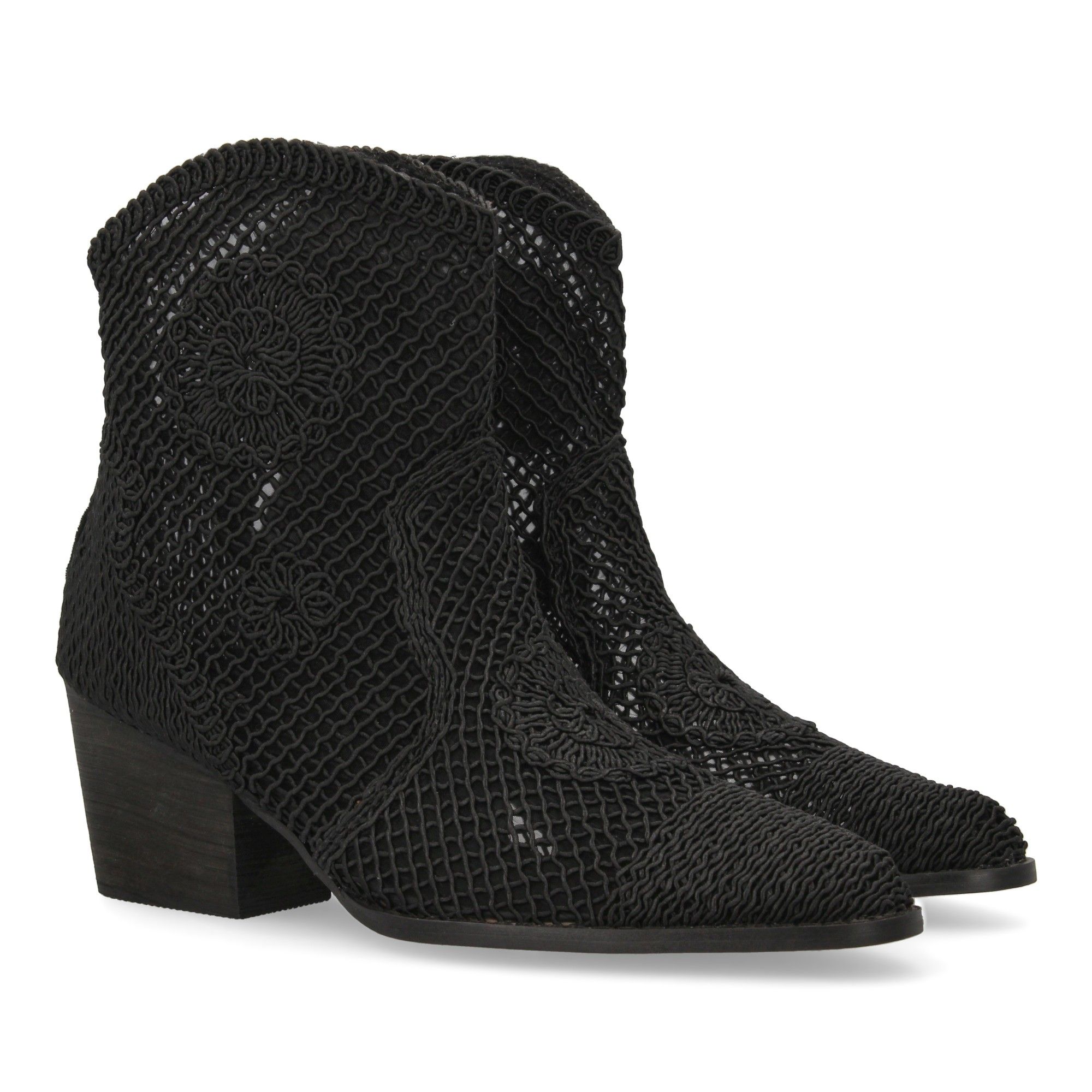 Botines de tacón cubano para mujer, comodos sin cierre, elegantes.