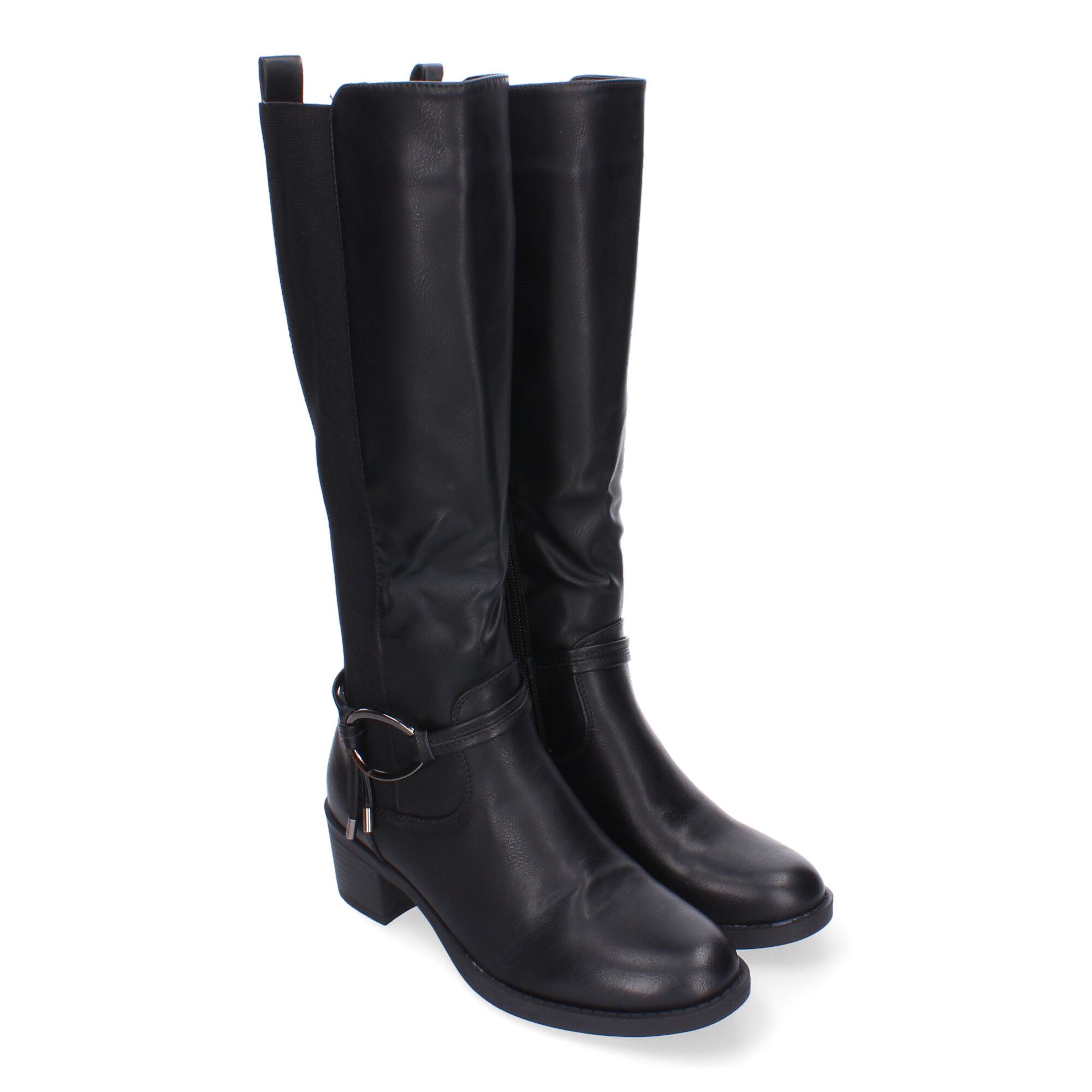 Botas de Tacón para Mujer, Comodas y Elegantes, Detalles de Caña Arrugada