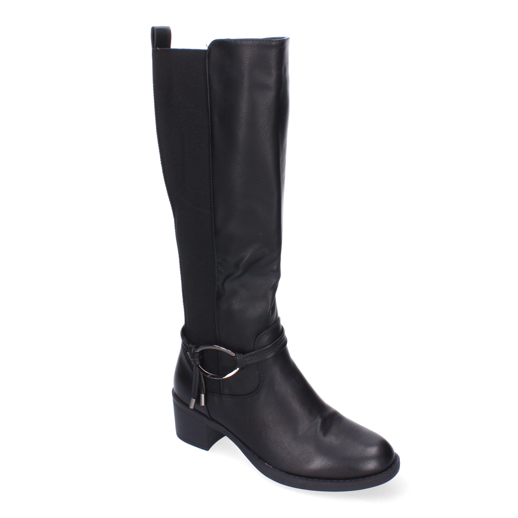 Botas de Tacón para Mujer, Comodas y Elegantes, Detalles de Caña Arrugada - Imagen 3