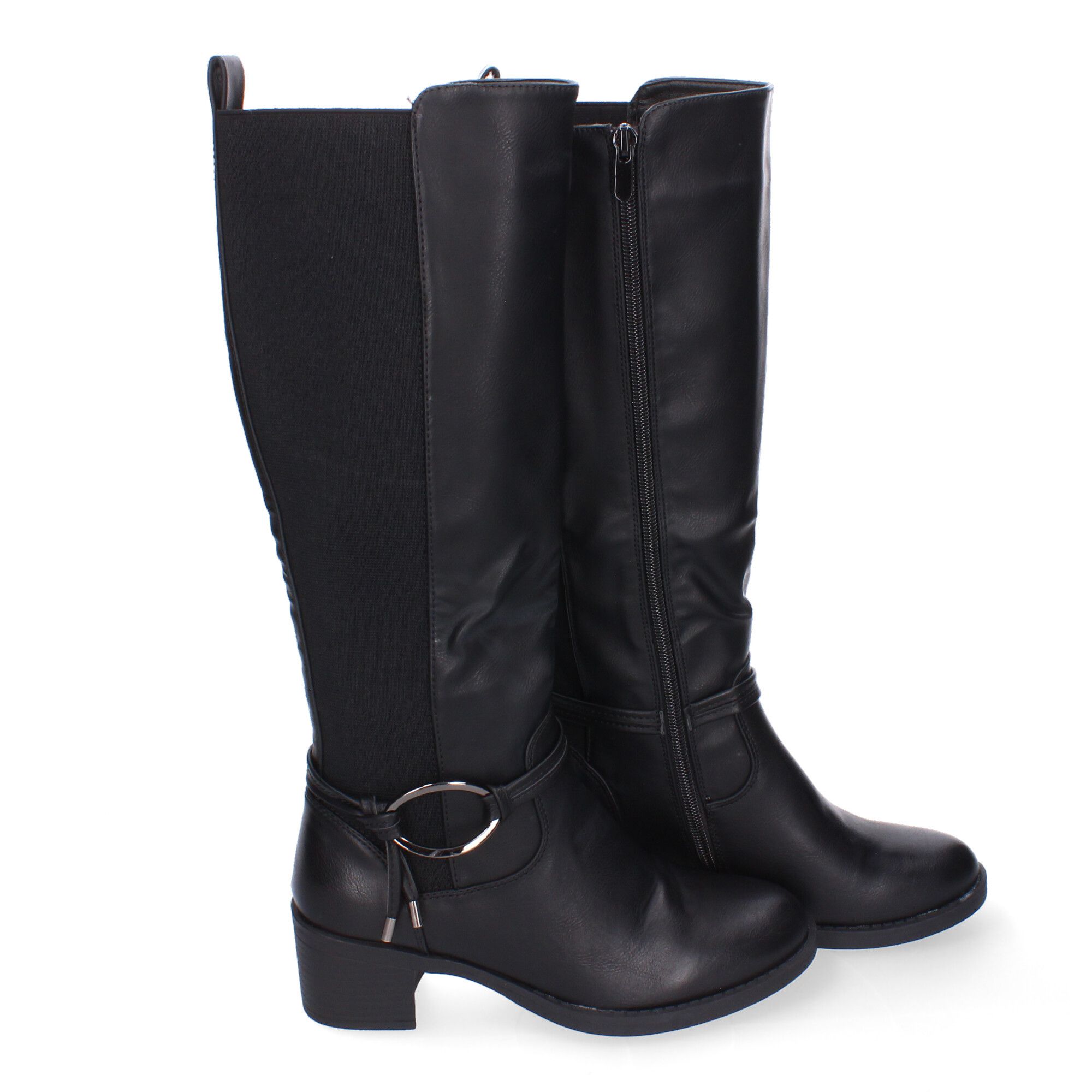 Botas de Tacón para Mujer, Comodas y Elegantes, Detalles de Caña Arrugada - Imagen 5