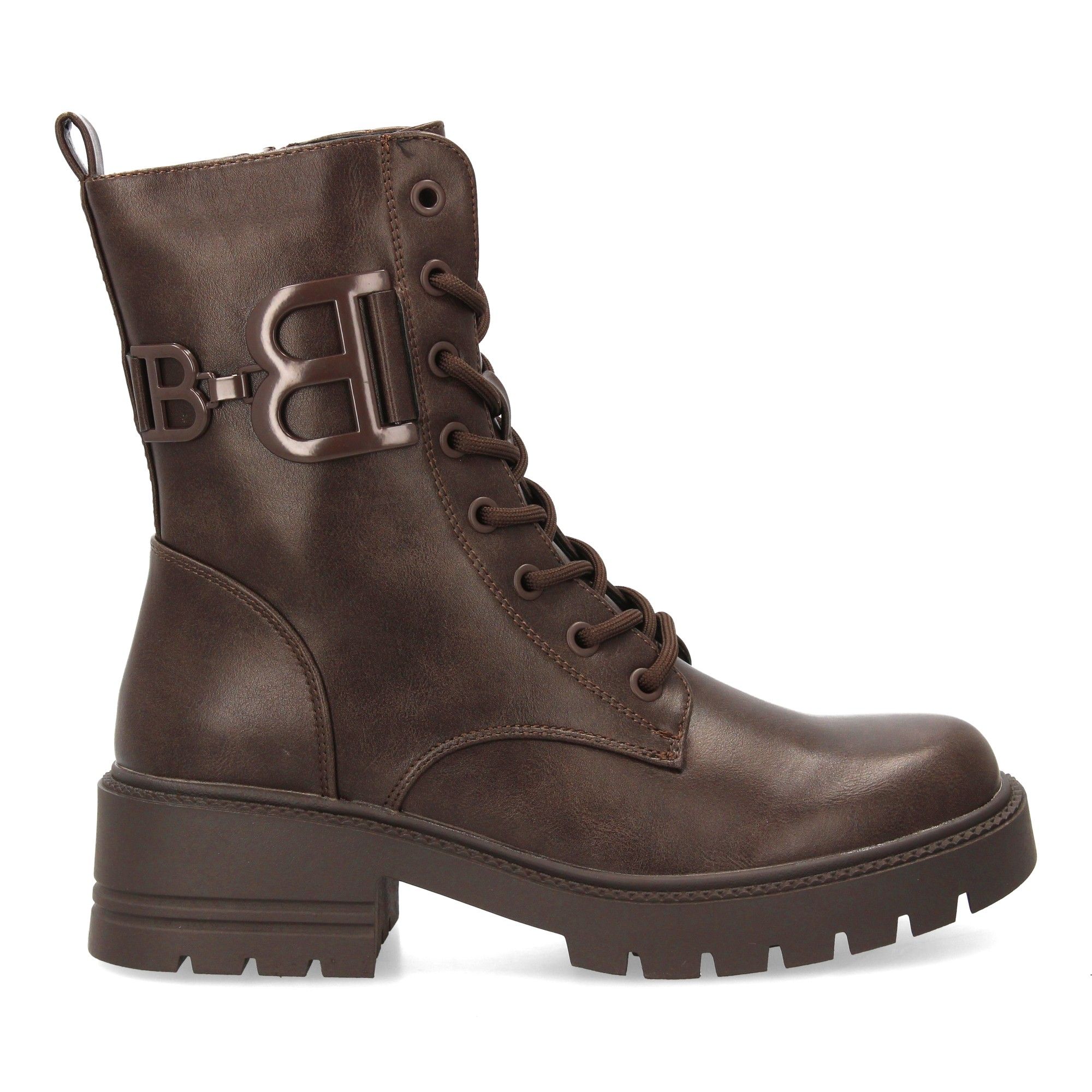 Botín Bota militar con detalle lateral para mujer. - Imagen 2