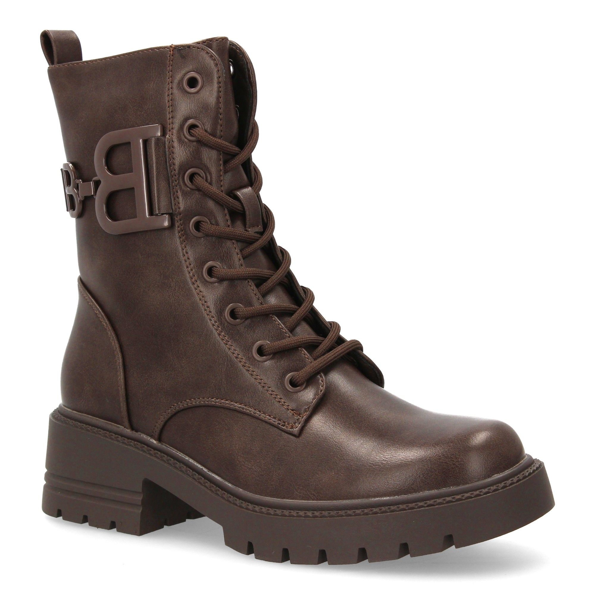 Botín Bota militar con detalle lateral para mujer. - Imagen 3