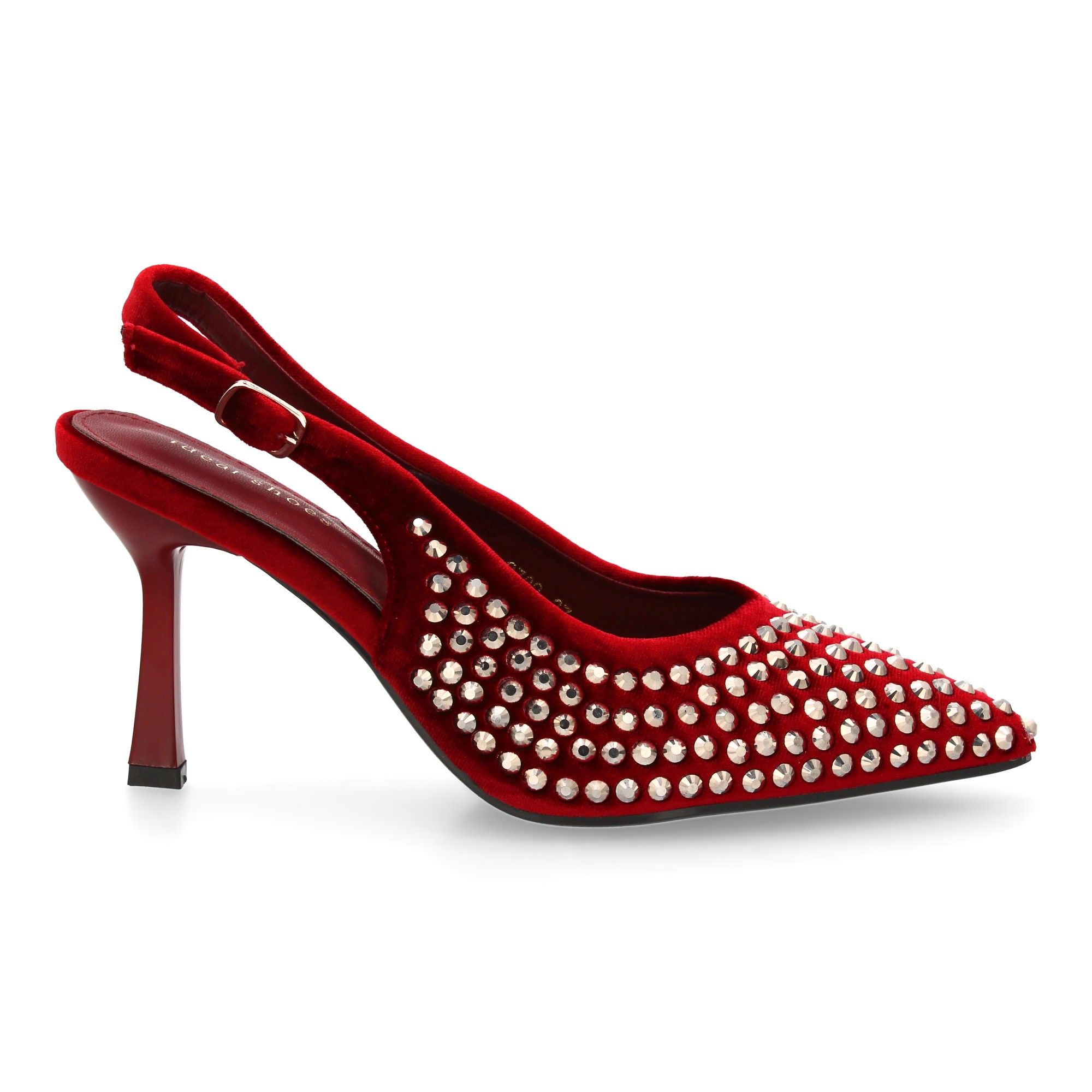 Zapato de salón punta fina y pedrería - Imagen 2