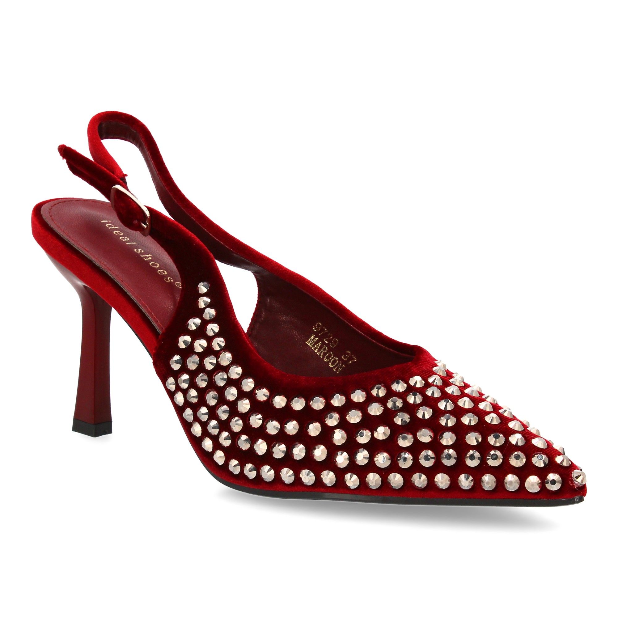 Zapato de salón punta fina y pedrería - Imagen 3