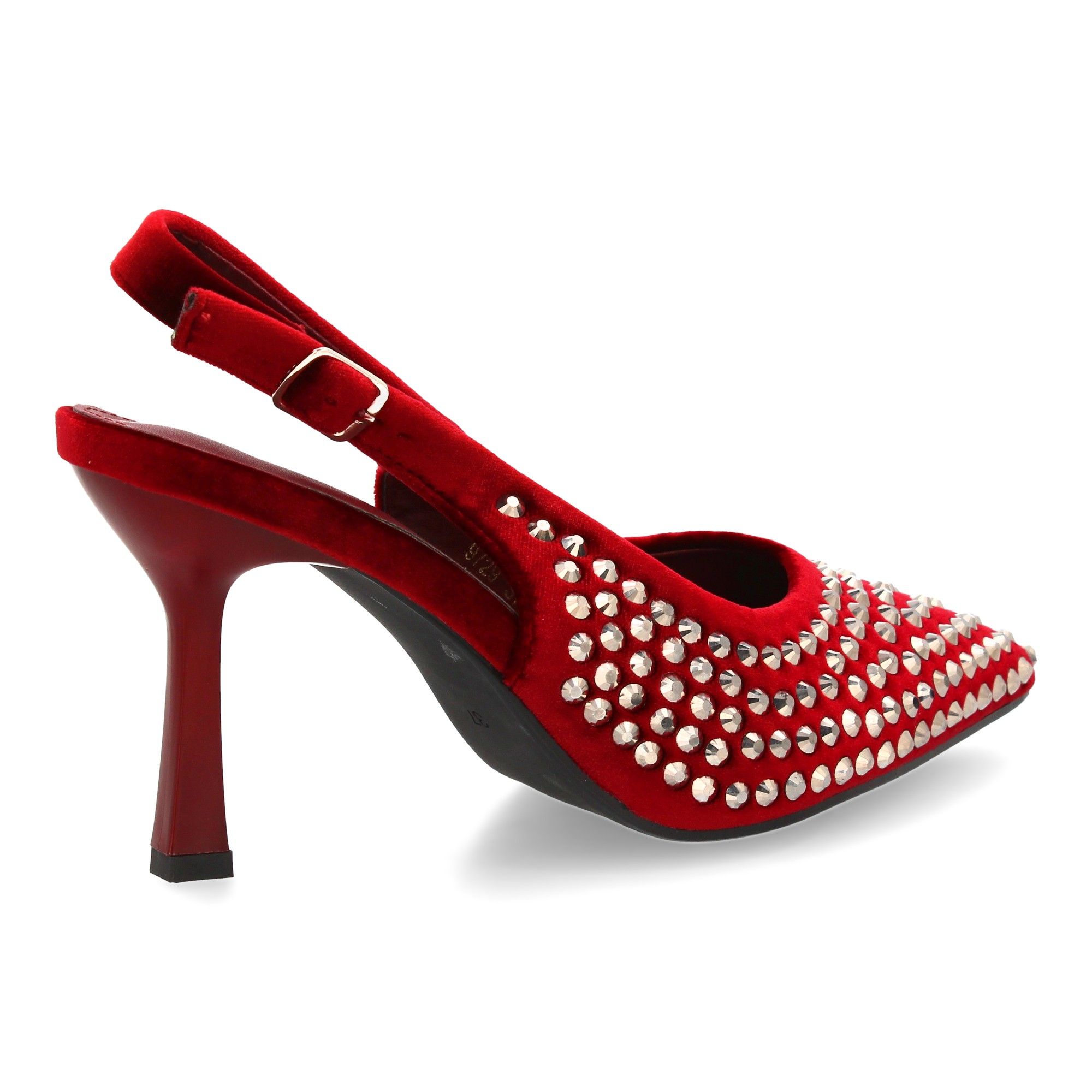 Zapato de salón punta fina y pedrería - Imagen 4