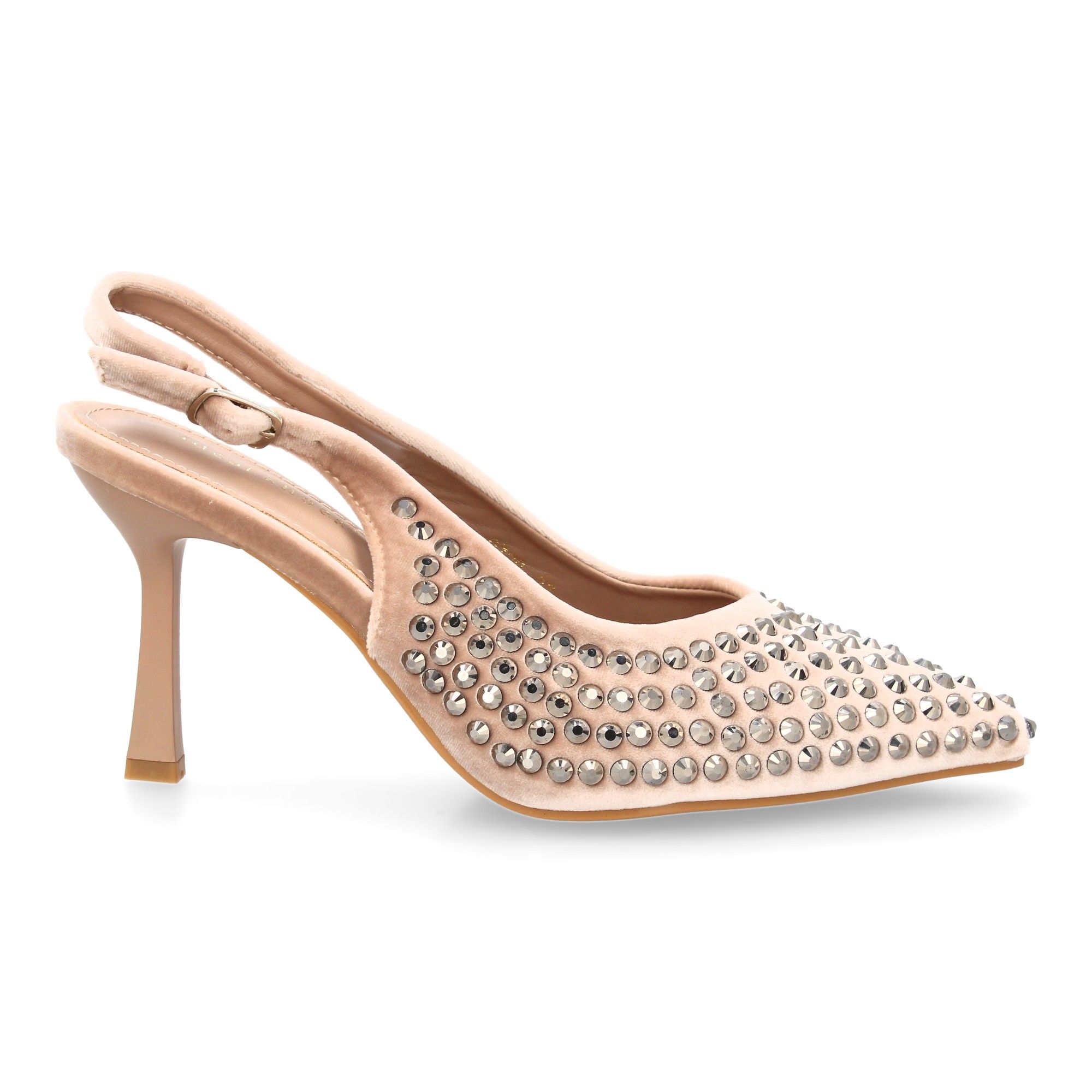 Zapato de salón punta fina y pedrería - Imagen 2