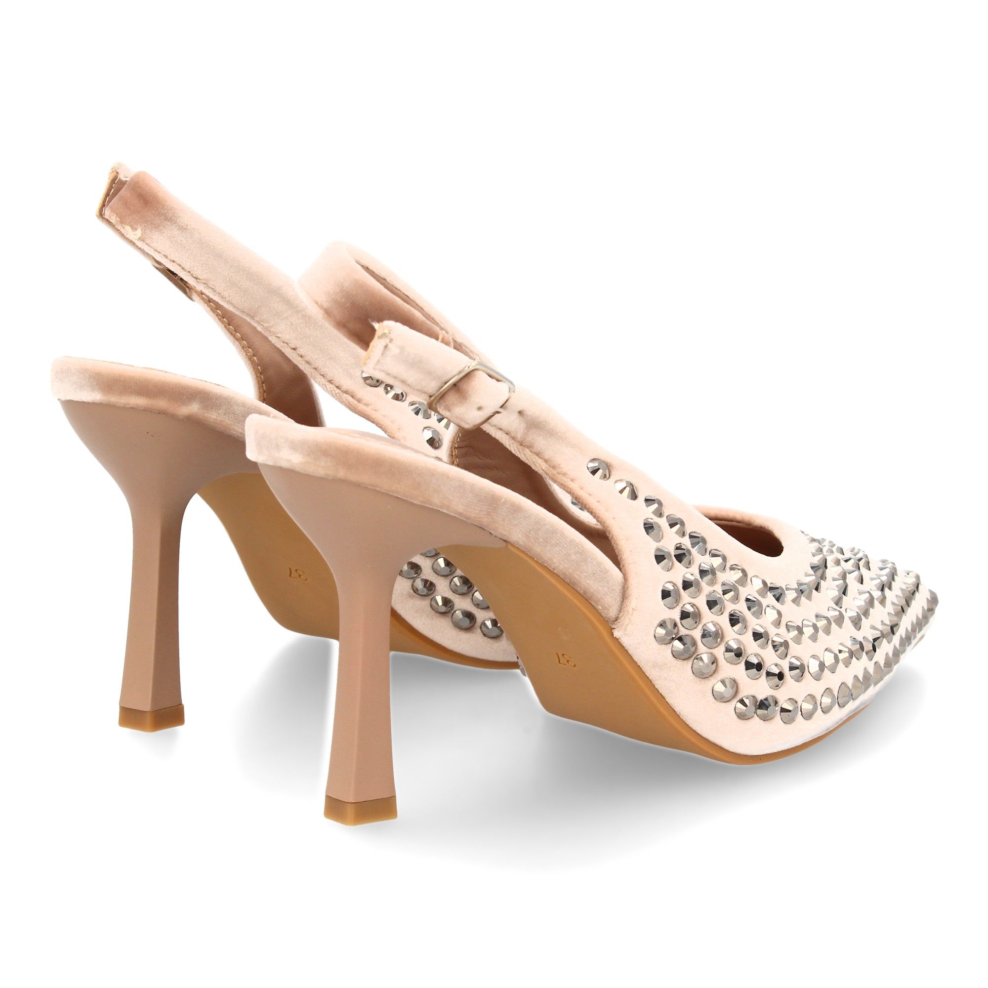 Zapato de salón punta fina y pedrería - Imagen 5