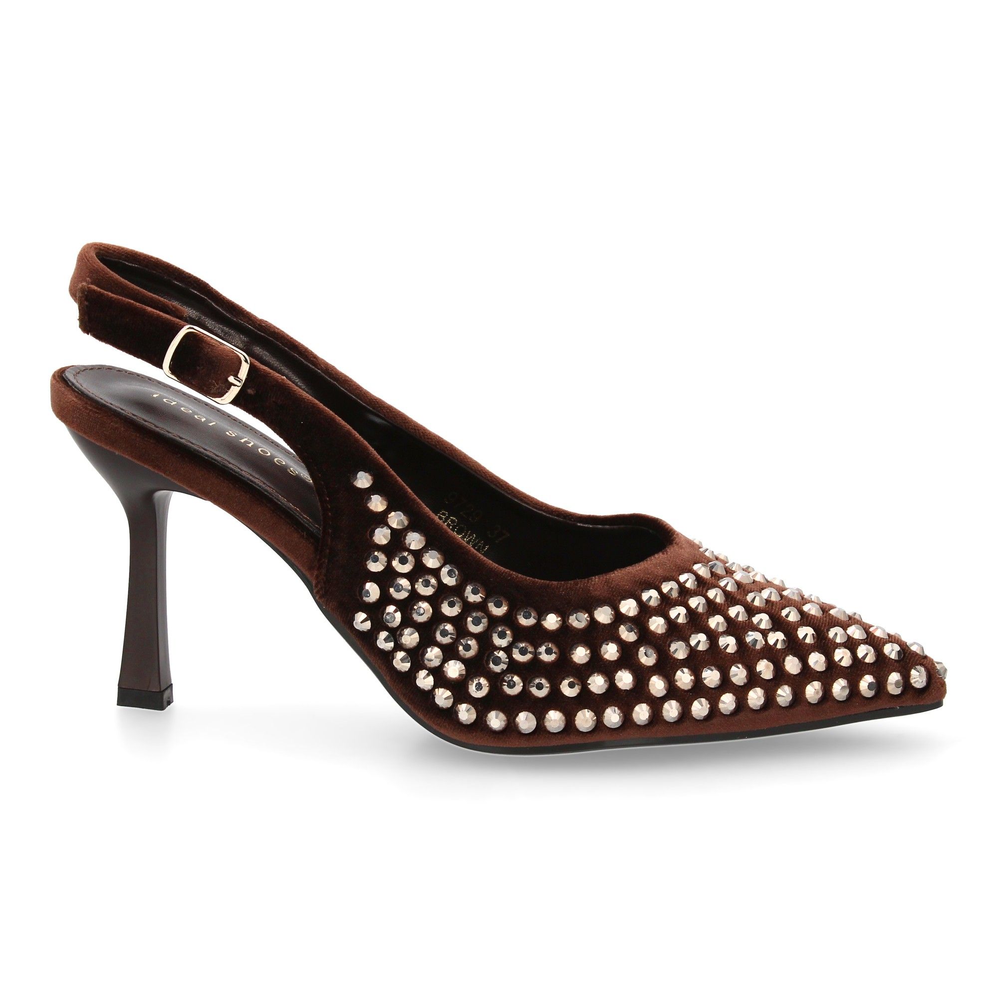Zapato de salón punta fina y pedrería - Imagen 2