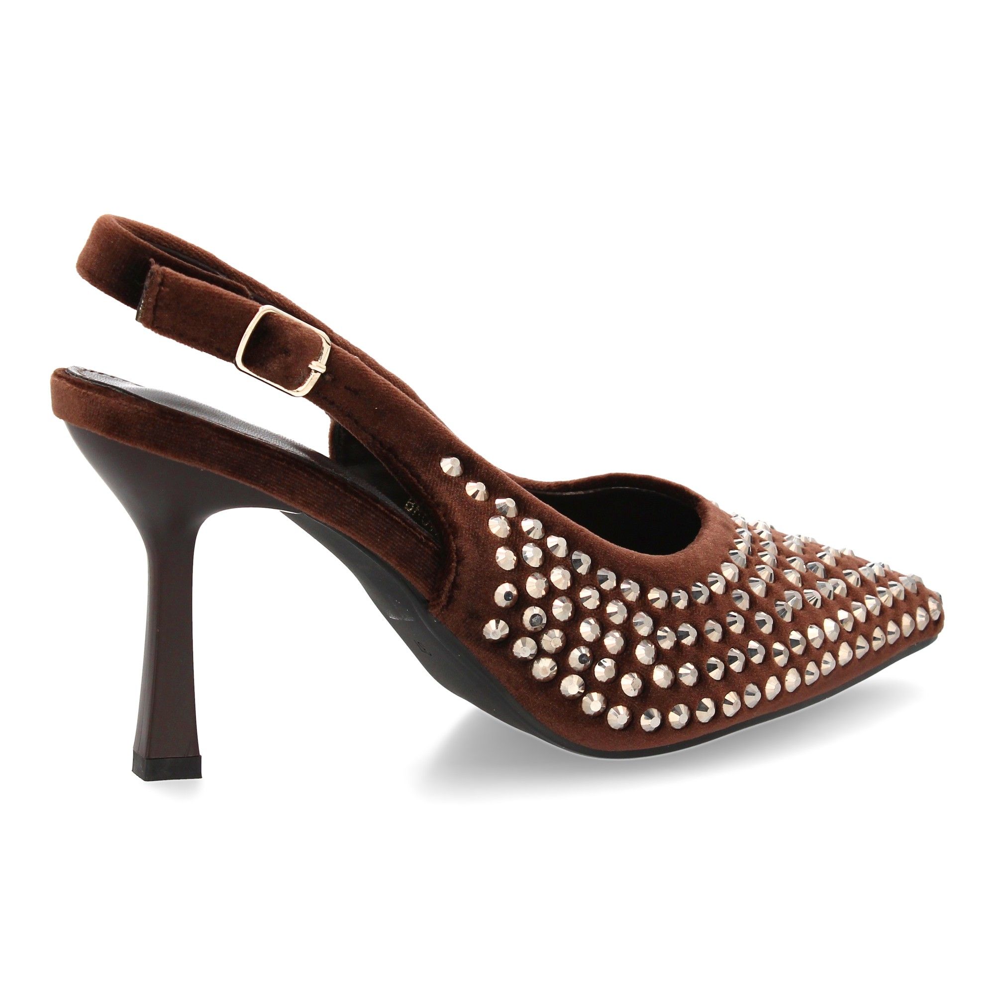 Zapato de salón punta fina y pedrería - Imagen 4