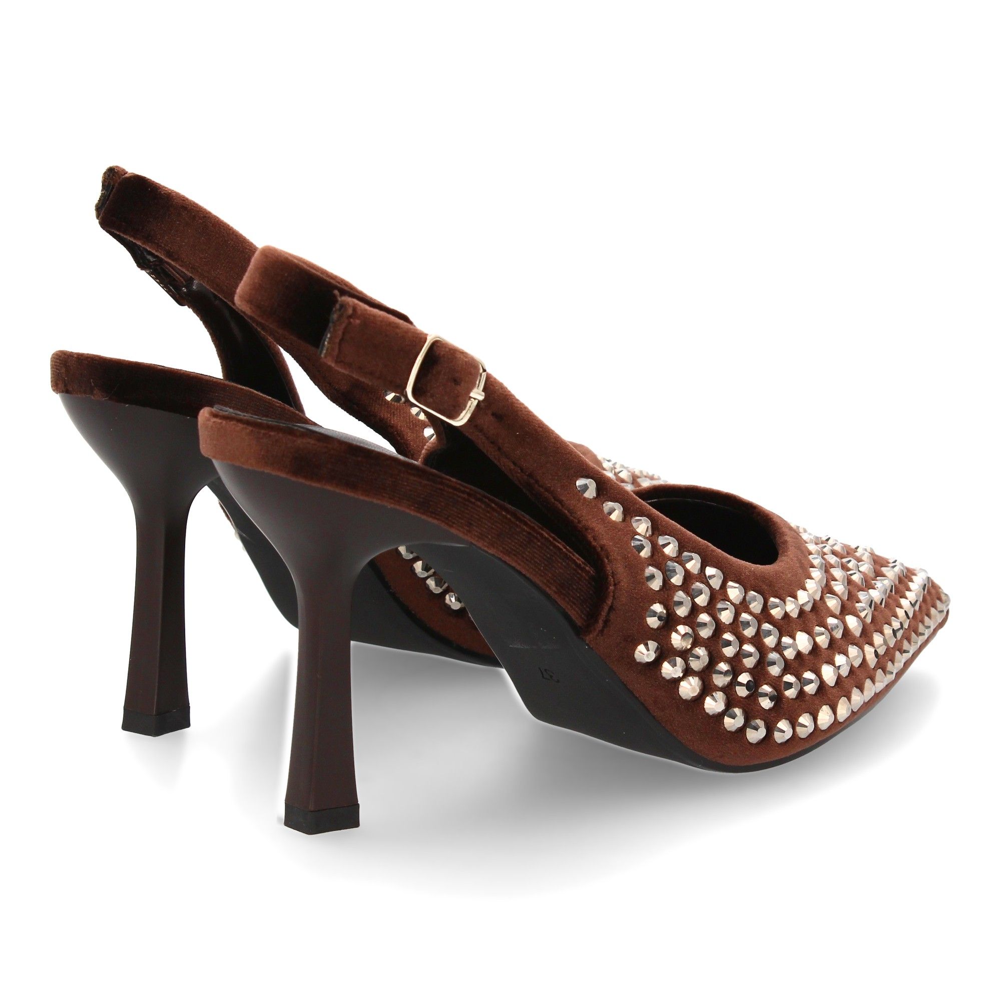 Zapato de salón punta fina y pedrería - Imagen 5