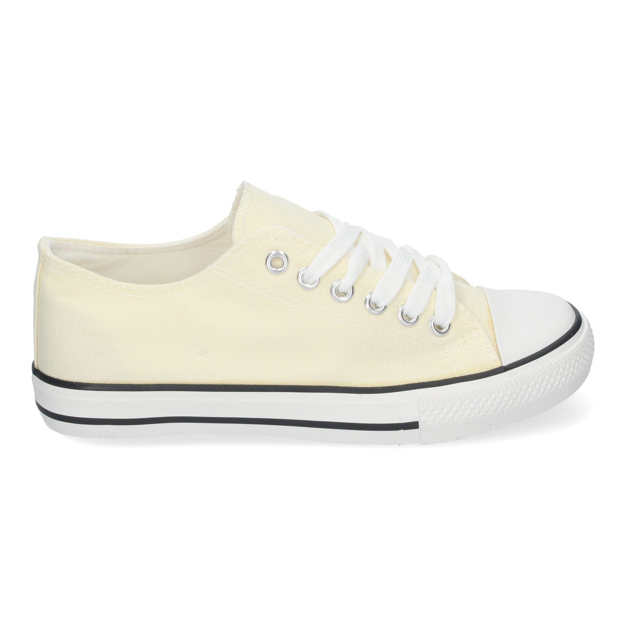 Zapatilla Plana de Lona con Cordones - Imagen 2