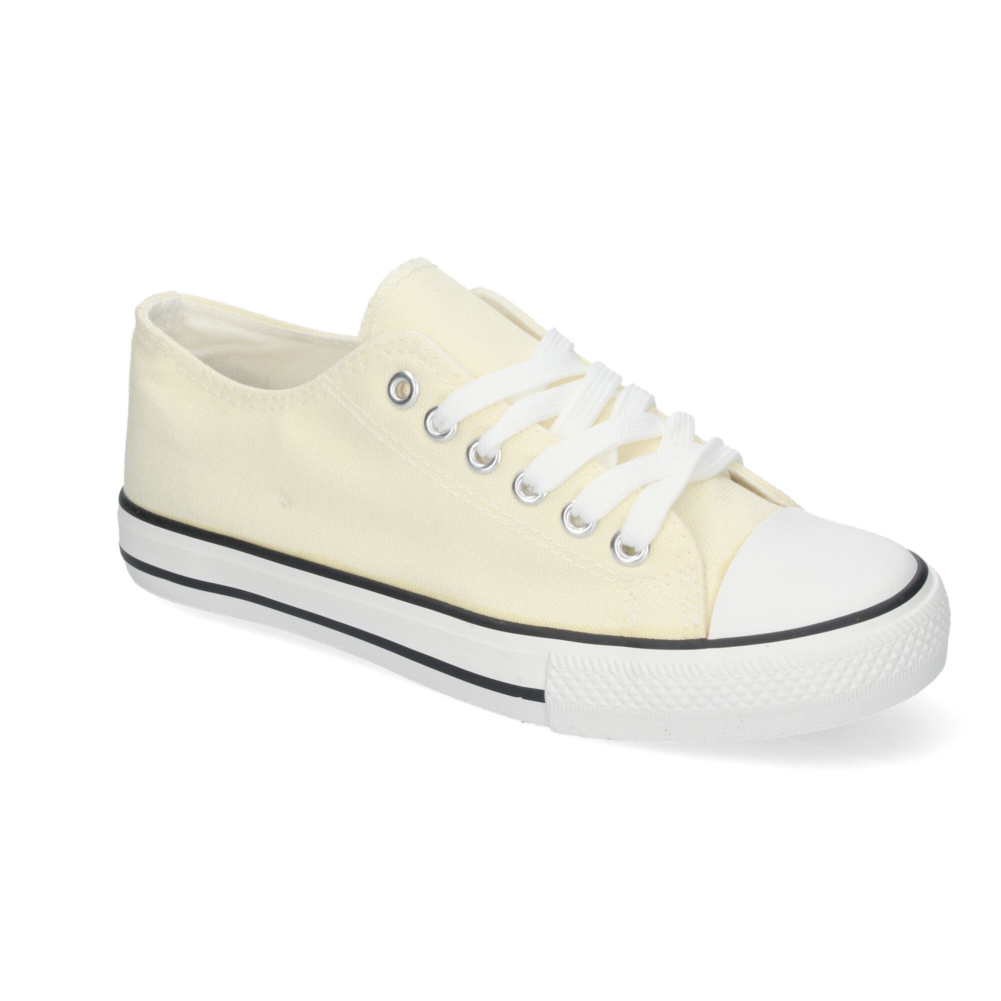 Zapatilla Plana de Lona con Cordones - Imagen 3