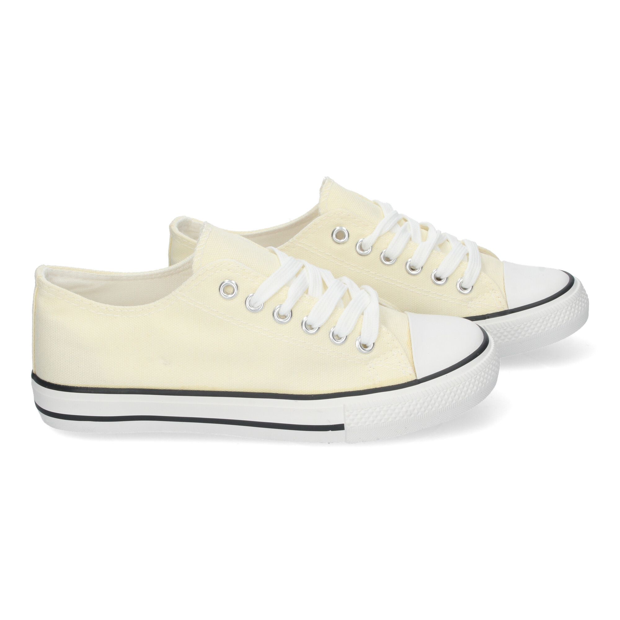 Zapatilla Plana de Lona con Cordones - Imagen 5