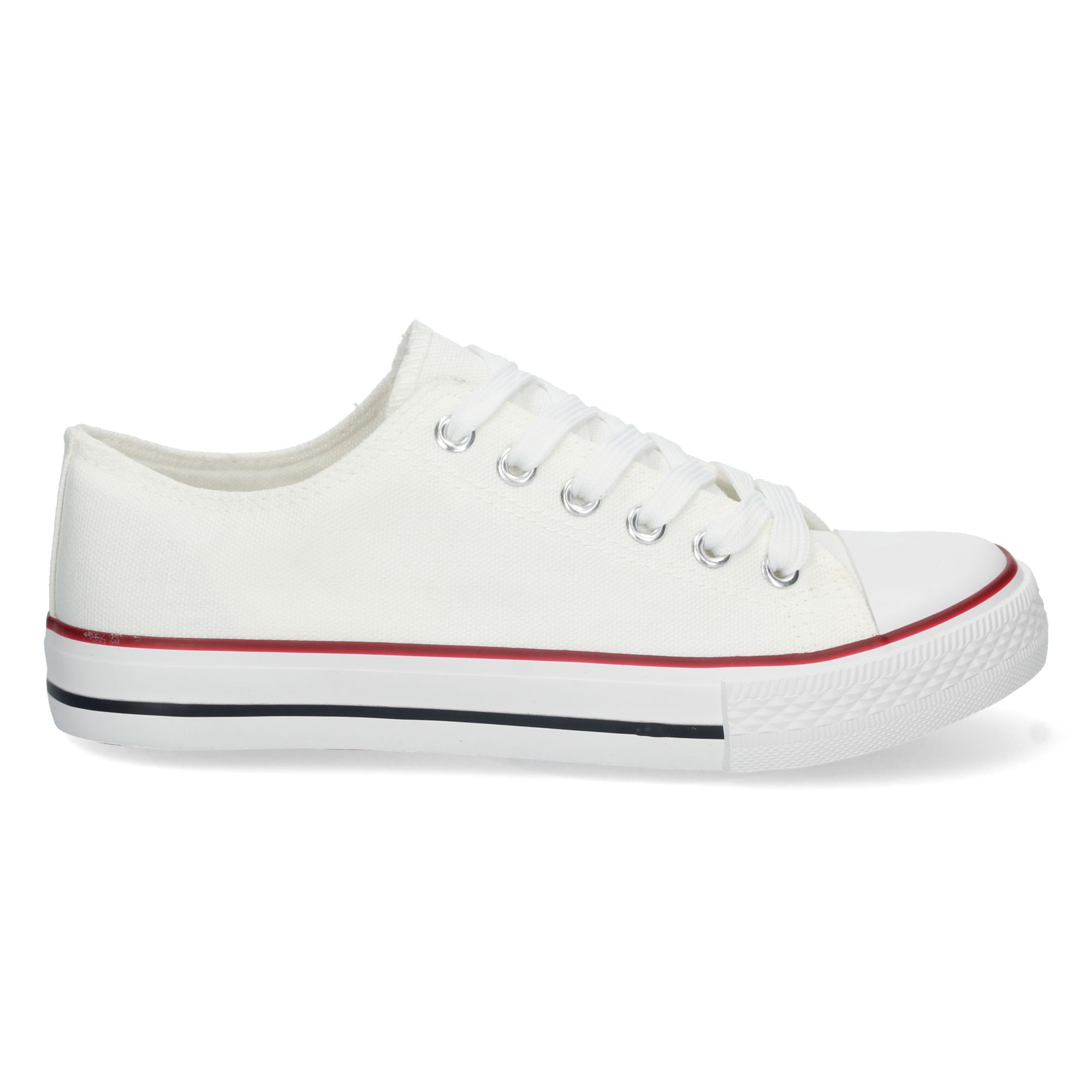 Zapatilla Plana de Lona con Cordones - Imagen 2