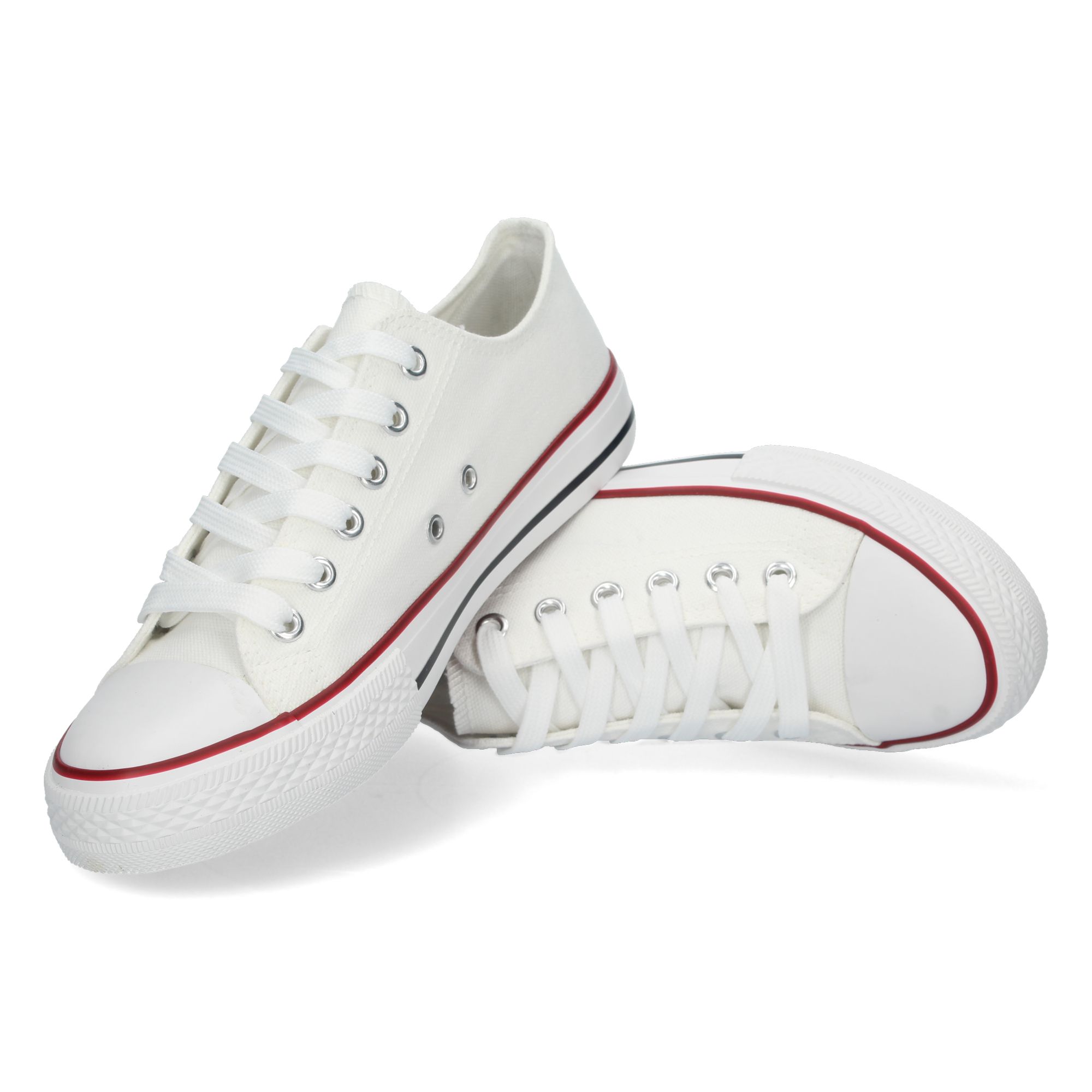 Zapatilla Plana de Lona con Cordones - Imagen 5