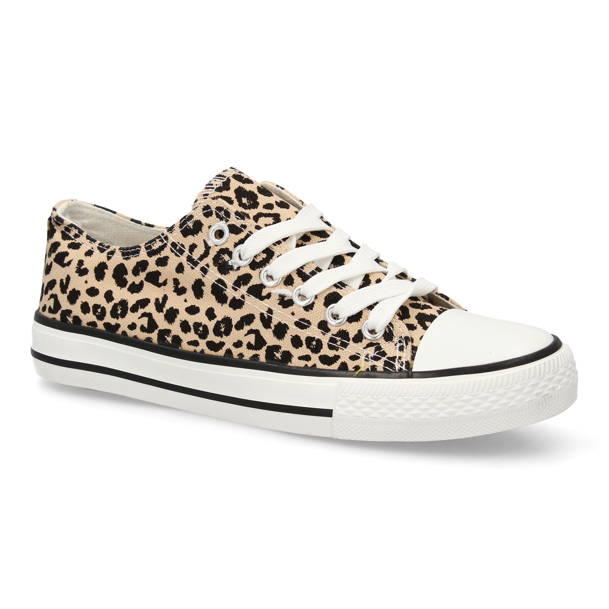 Zapatilla Plana de Lona con Cordones - Imagen 3